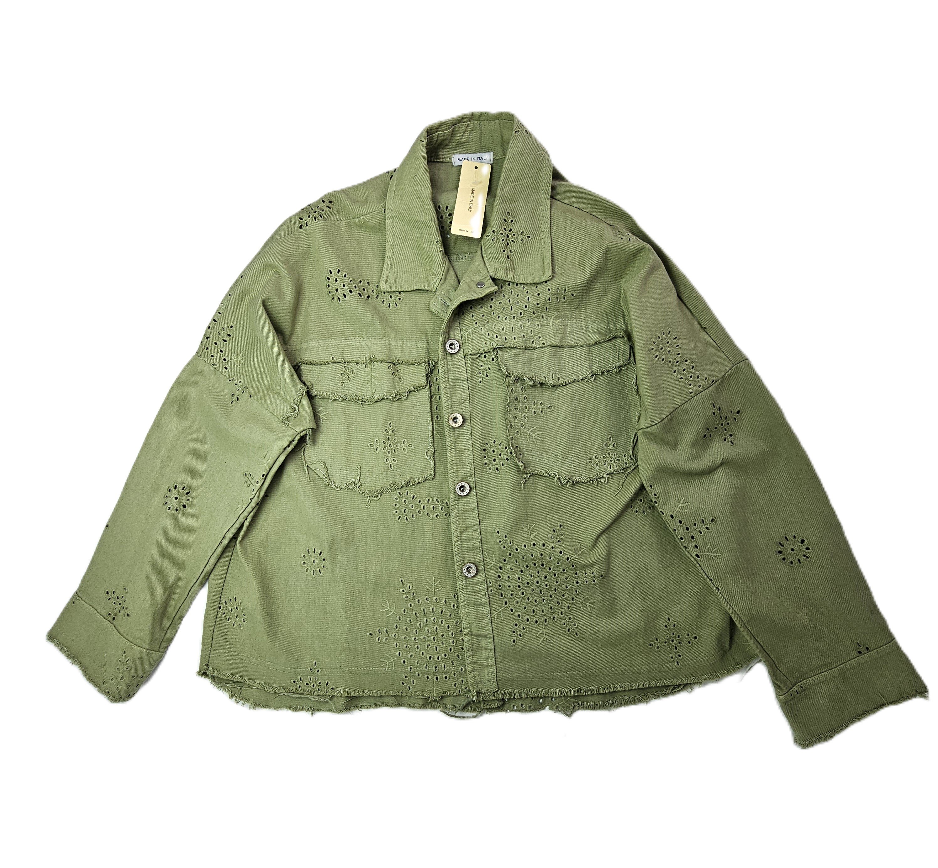 Xhakete Xhins Femrash Ngjyre Ulliri Outlet/Denim Jacket