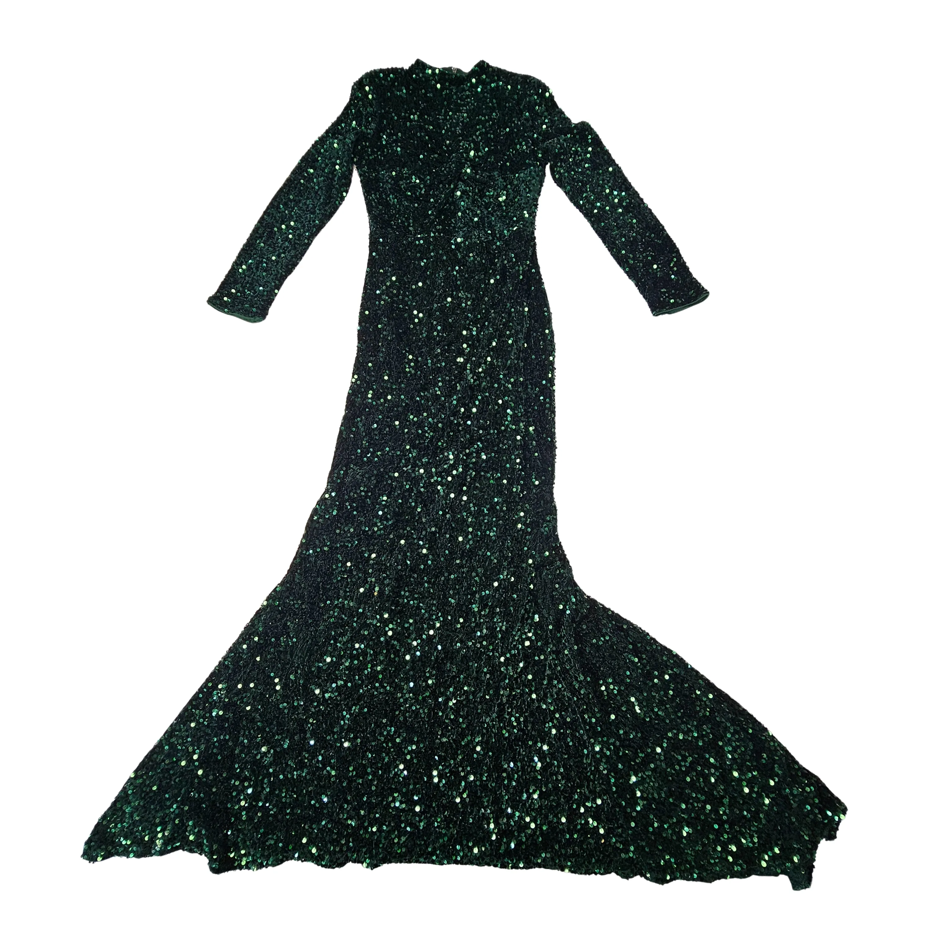 Fustan Femrash Ngjyre Jeshil i Erret me Temina S.Hand Women Dress