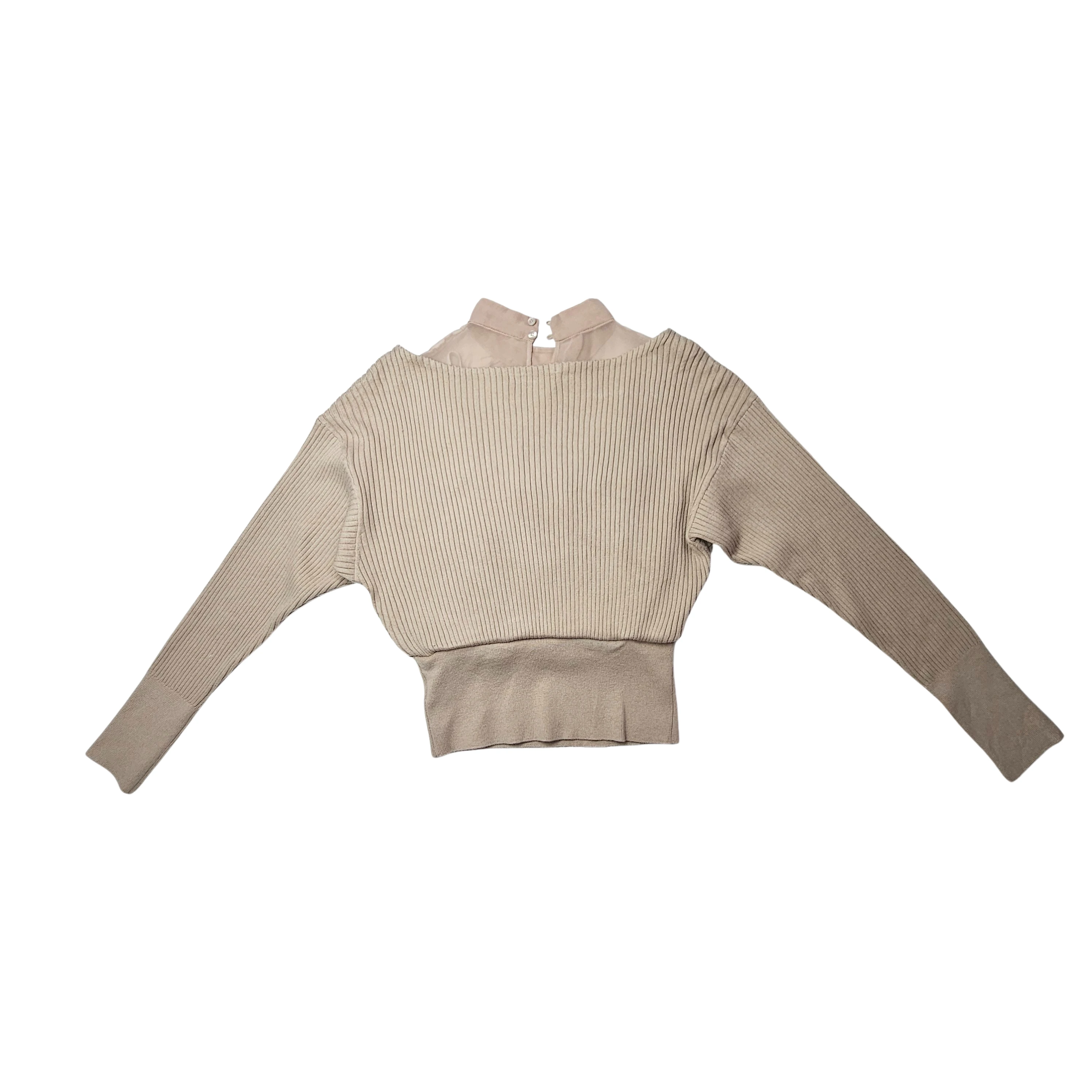 Pulover Femrash Ngjyre Bezhe S.Hand Women's Sweater