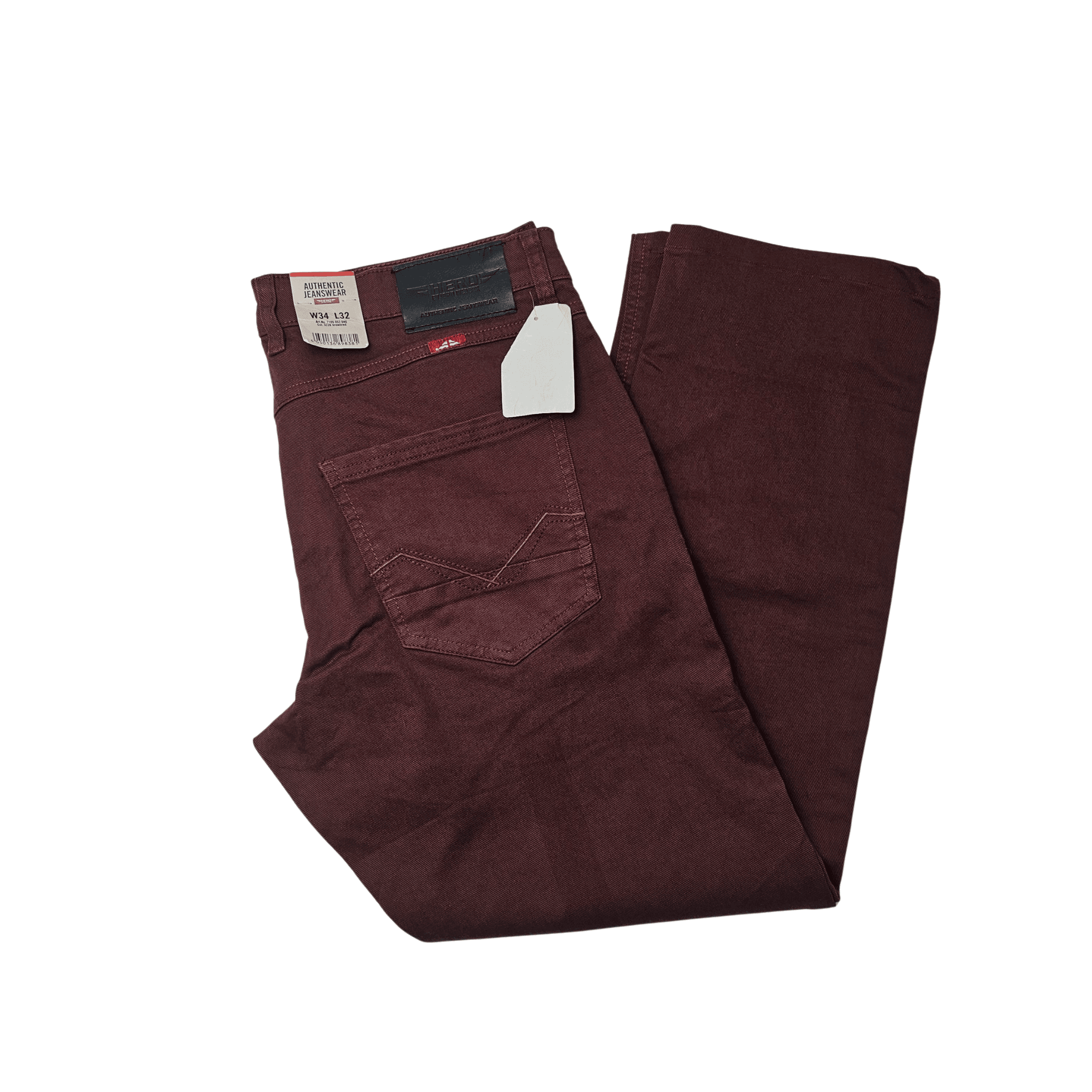 Pantallona Xhins Meshkujsh Hero Outlet Ngjyre Vishnje Jeans