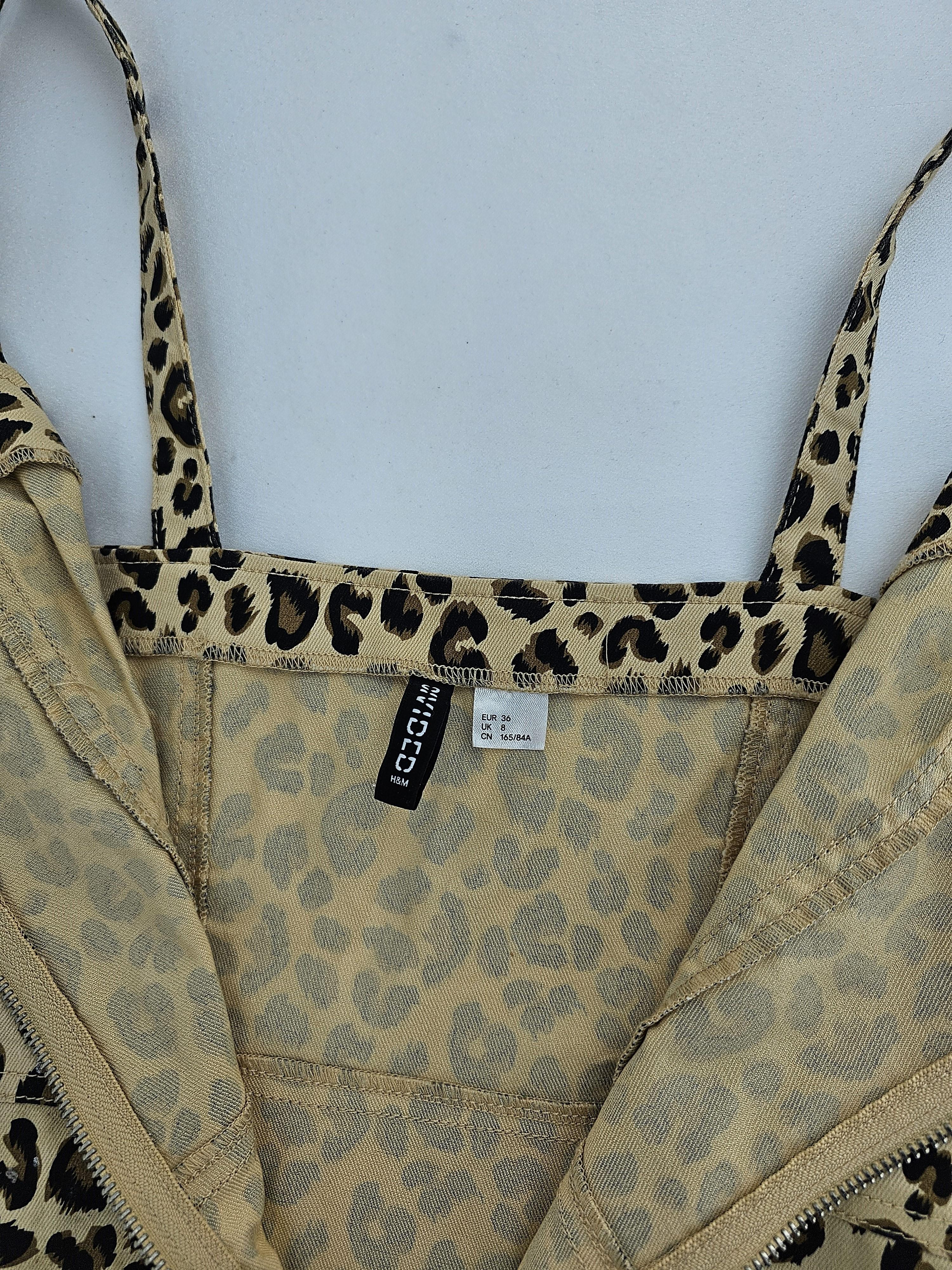 Fustan Para Me Zinxhir H&m Leopard S.Hand