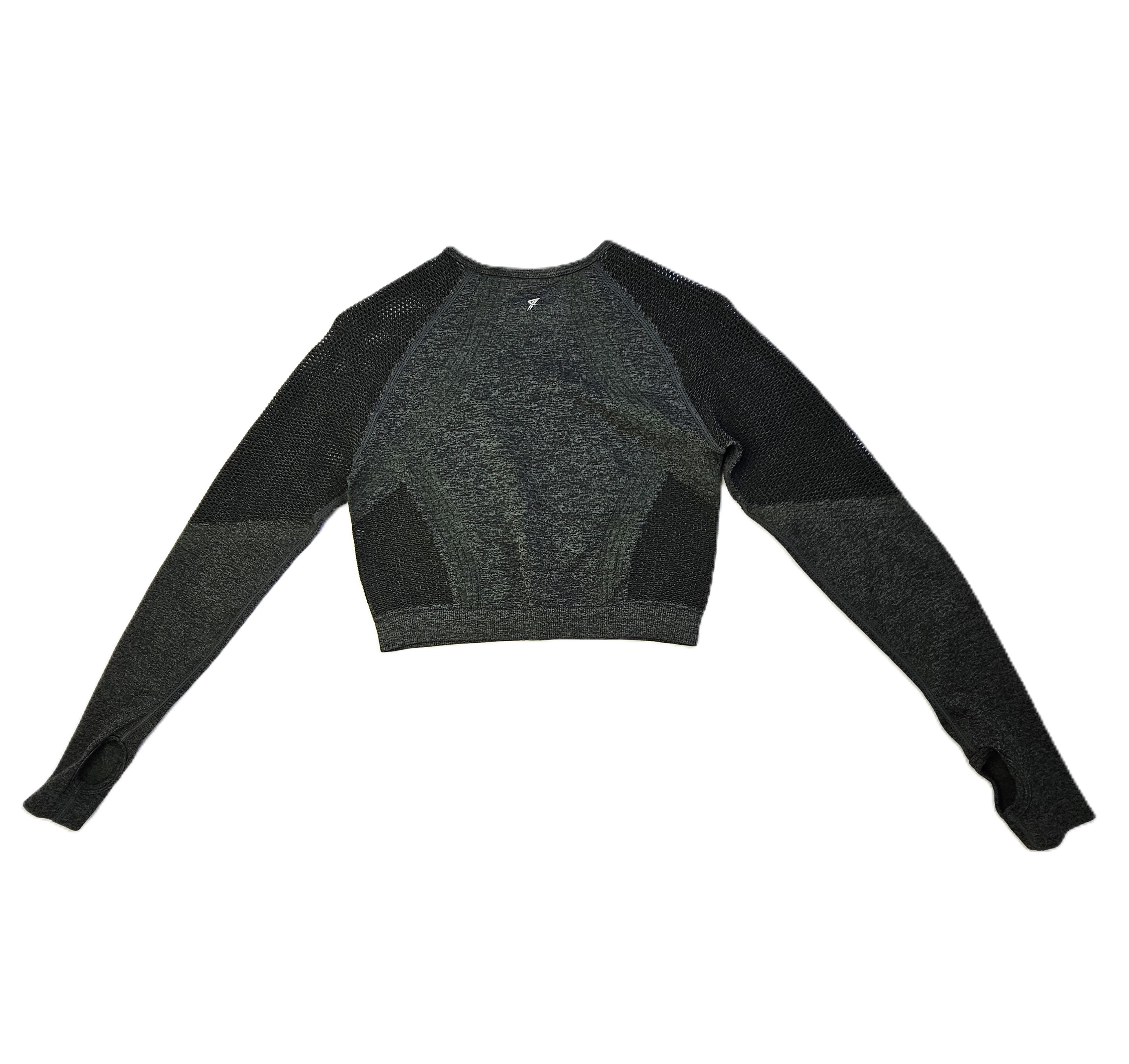 Fitnes Sportiv Crop Top Work Out Ngjyre Ulliri S.Hand/Fitness