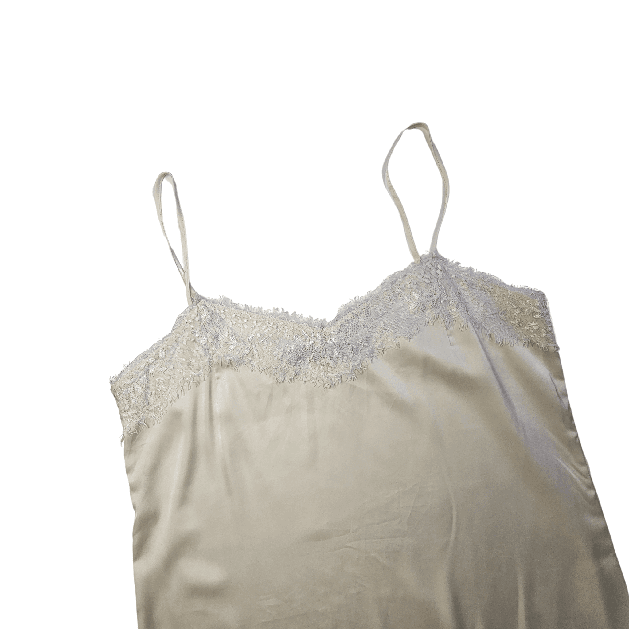 Veshje Gjumi Kanatjere Ngjyre Puder me Dantelle S.Hand/Sleeping Clothes