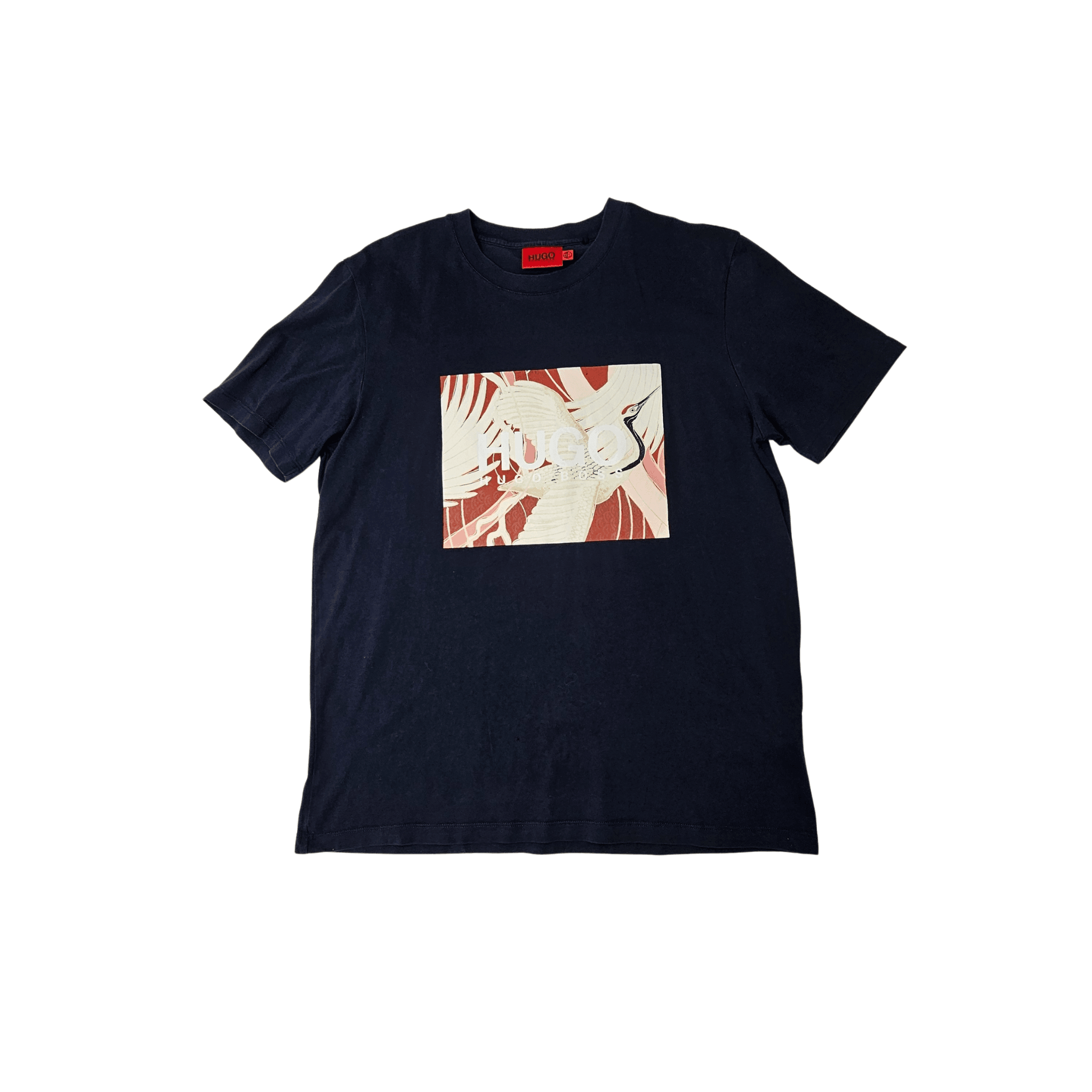 T-Shirt Meshkujsh Hugo Boss Ngjyre Blu e Erret S.Hand