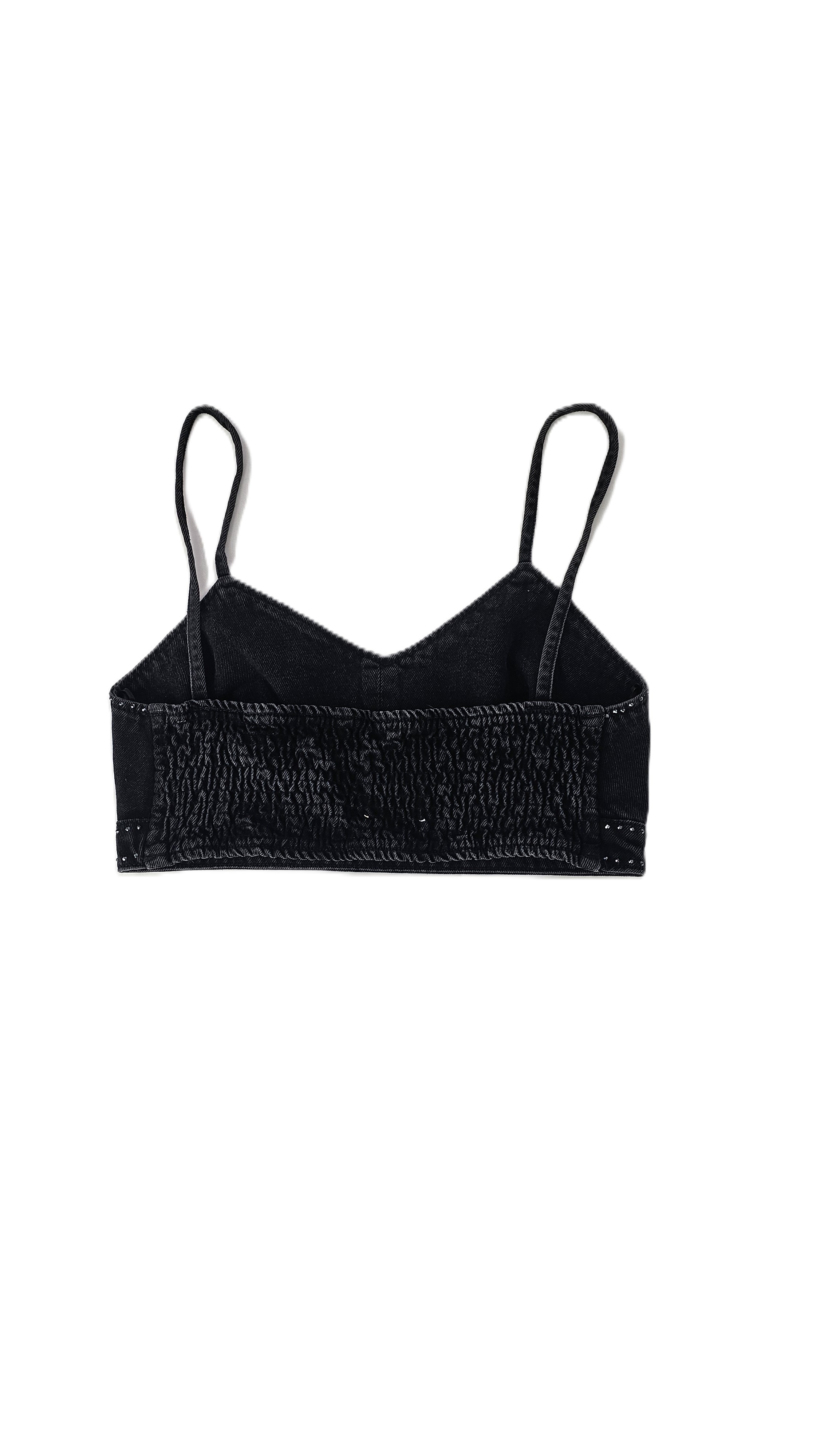 Kanatjere Jeans Crop Top Zara S.Hand