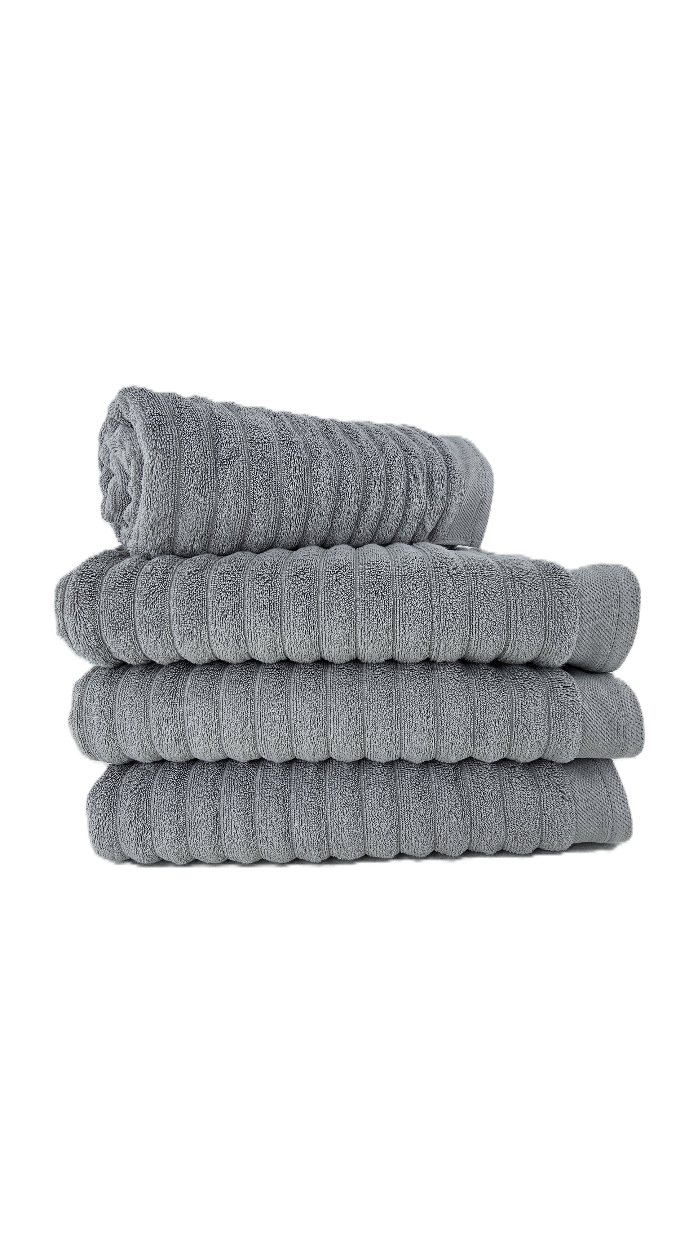 Peshqir Banje Trupi Gri Me Fasha 1 Cope 70x140 cm 550 gr
