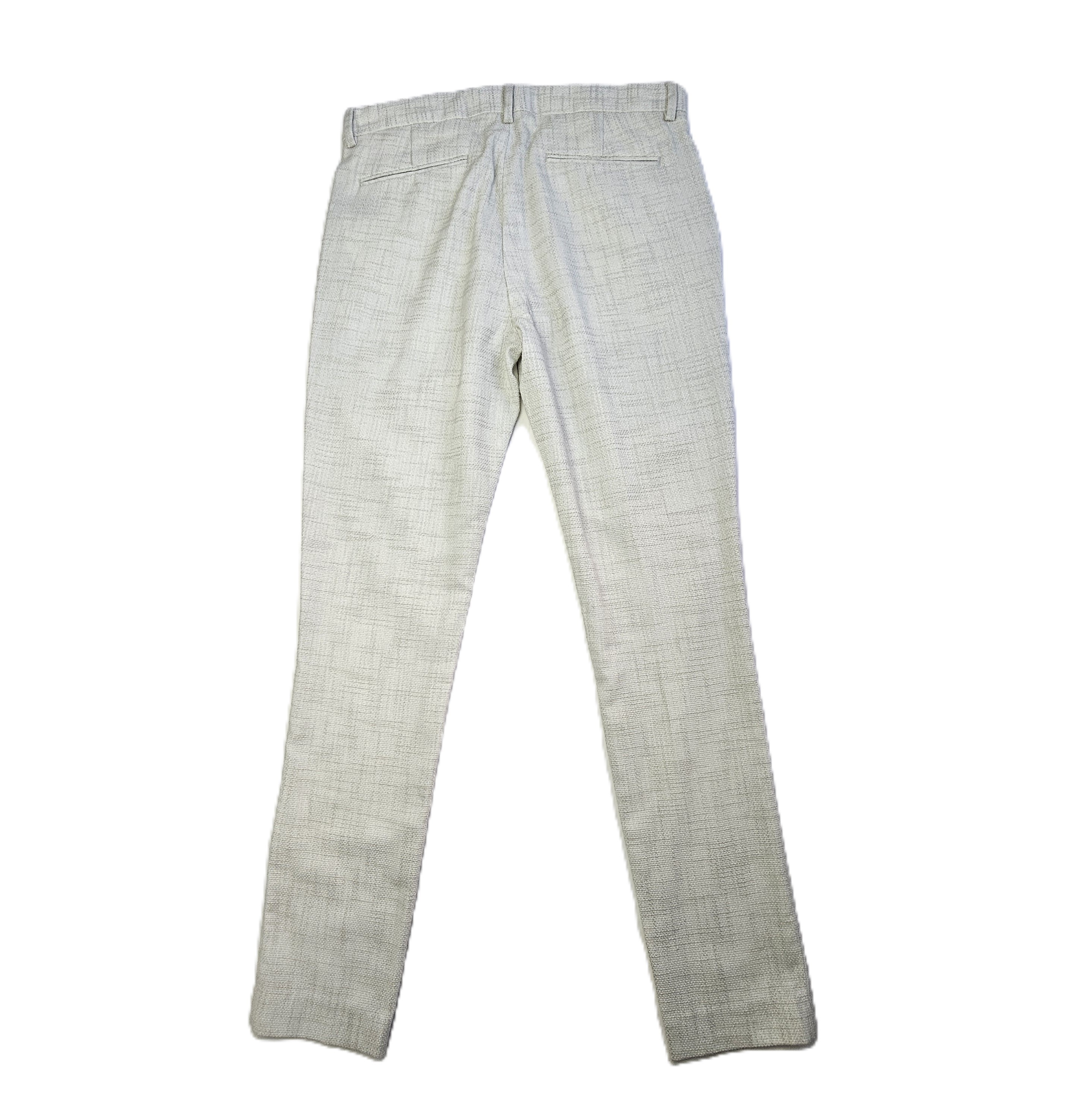 Pantallona Klasike Meshkujsh Asos Ngjyre te Bardha S.Hand/White Classic Pants
