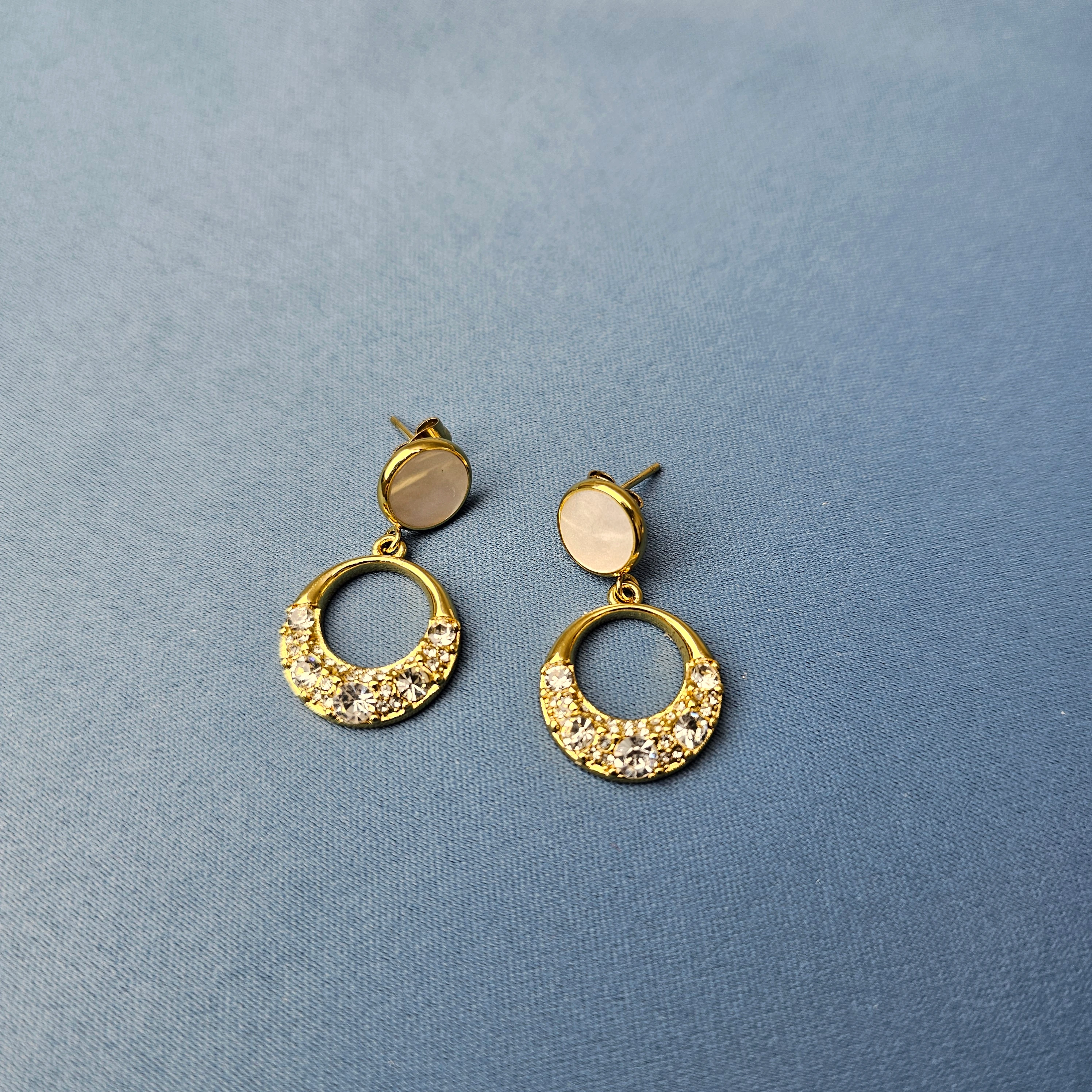 Vathe Femrash Çeliku Stainless Steel Ngjyre Gold Women Earrings