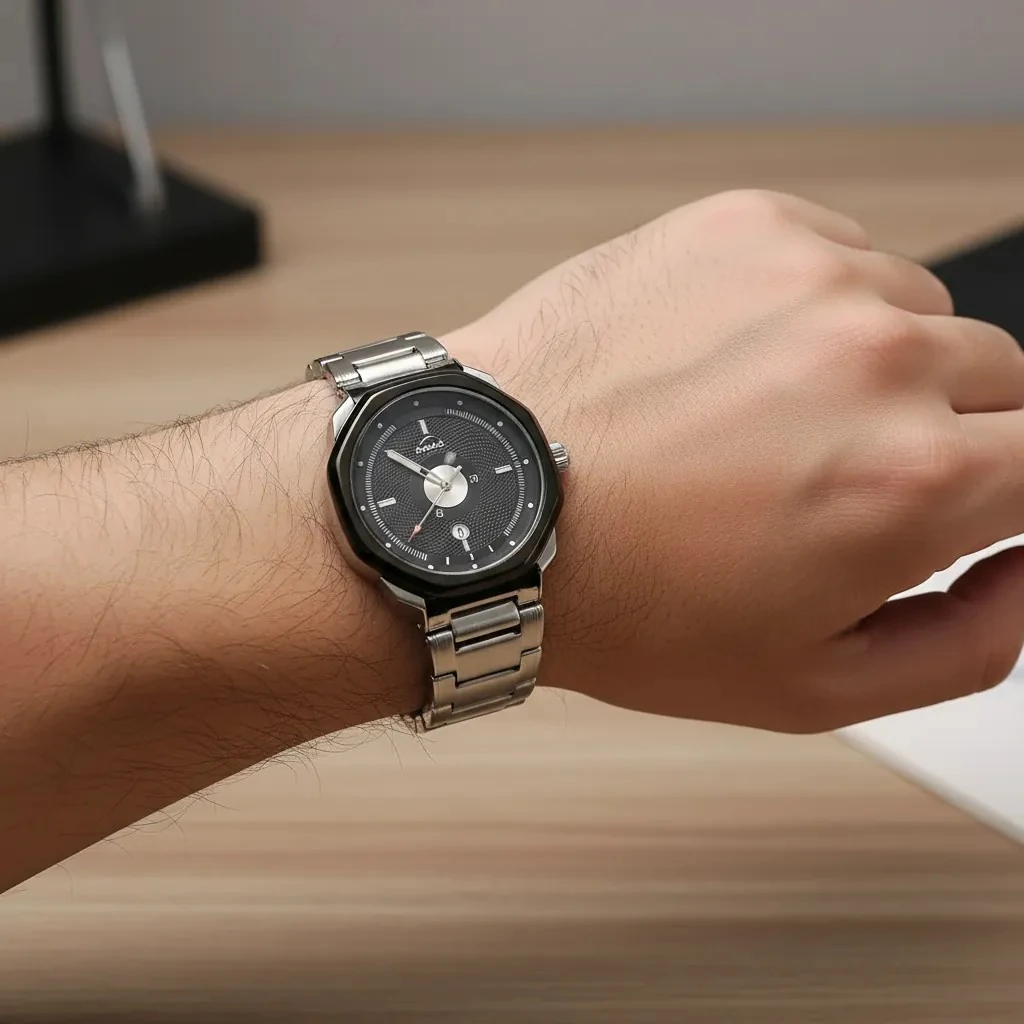 Ore Meshkujsh Çeliku M5 Mans Watch