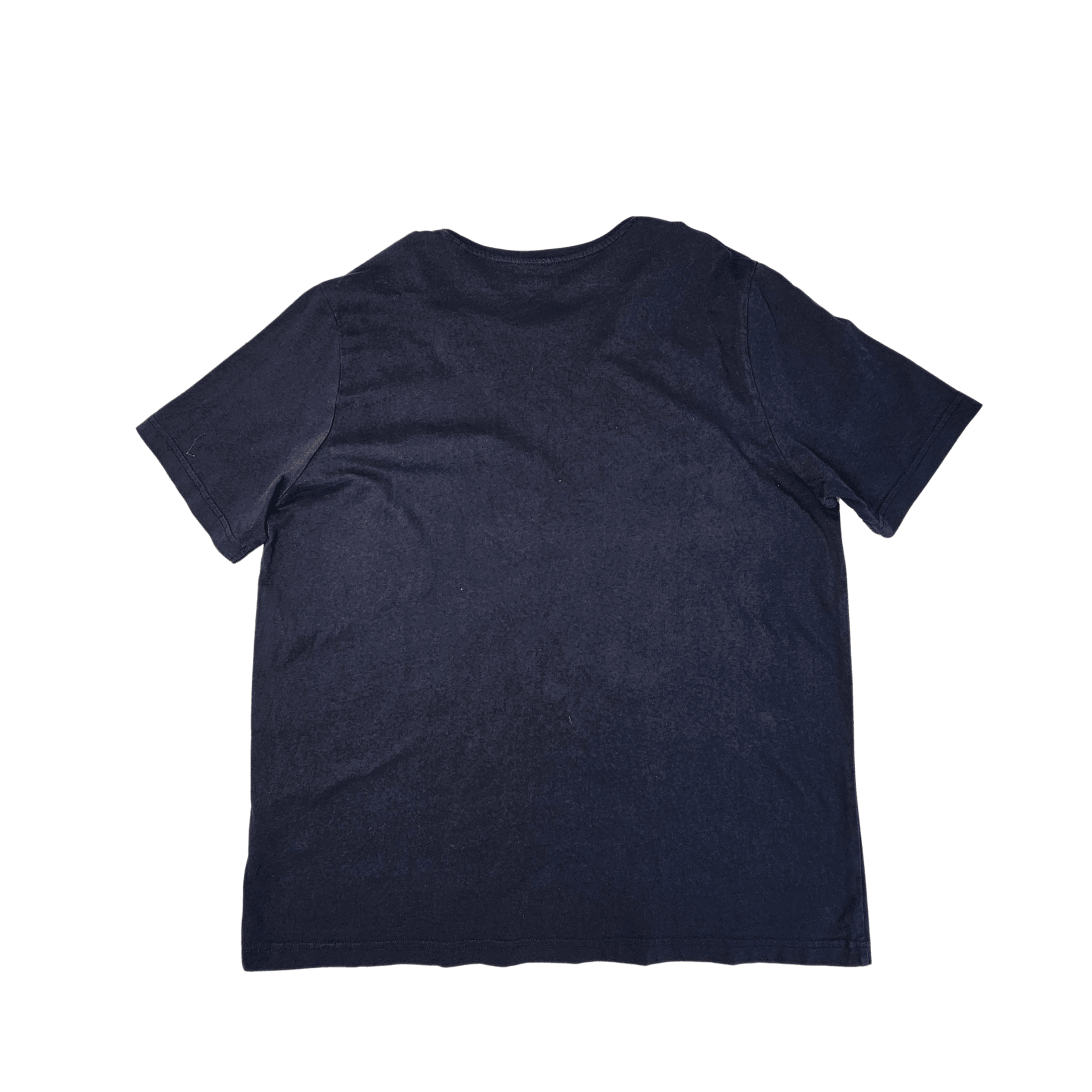 T-Shirt Meshkujsh Ngjyre Blu e Erret S.Hand