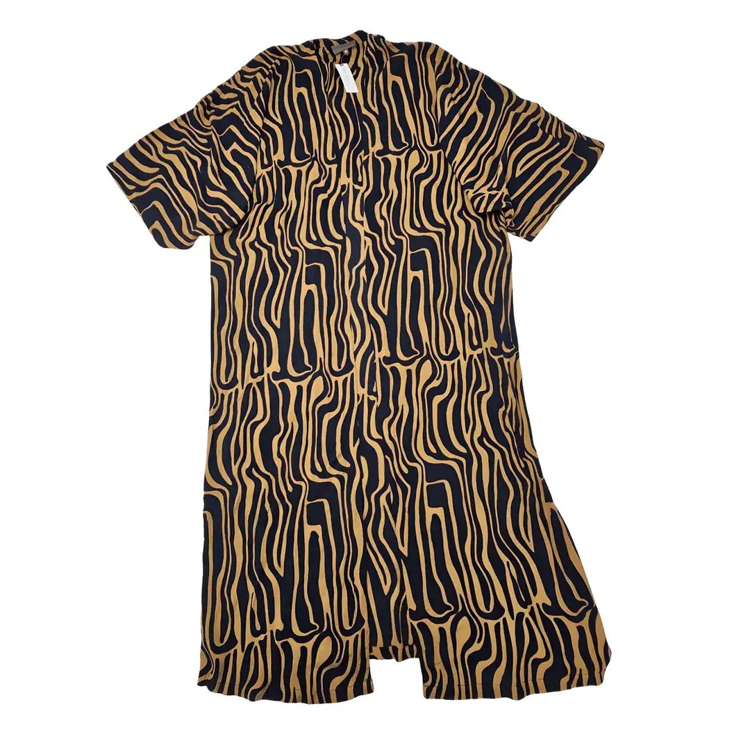 Fustan Femrash Bel Kazan Ngjyre Leopard Outlet Dress