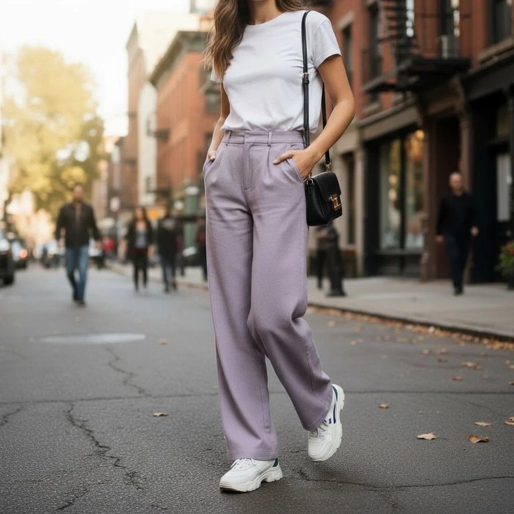 Pantallona Klasike Femrash Ngjyre Gri e Hapur S.Hand Classic Pants