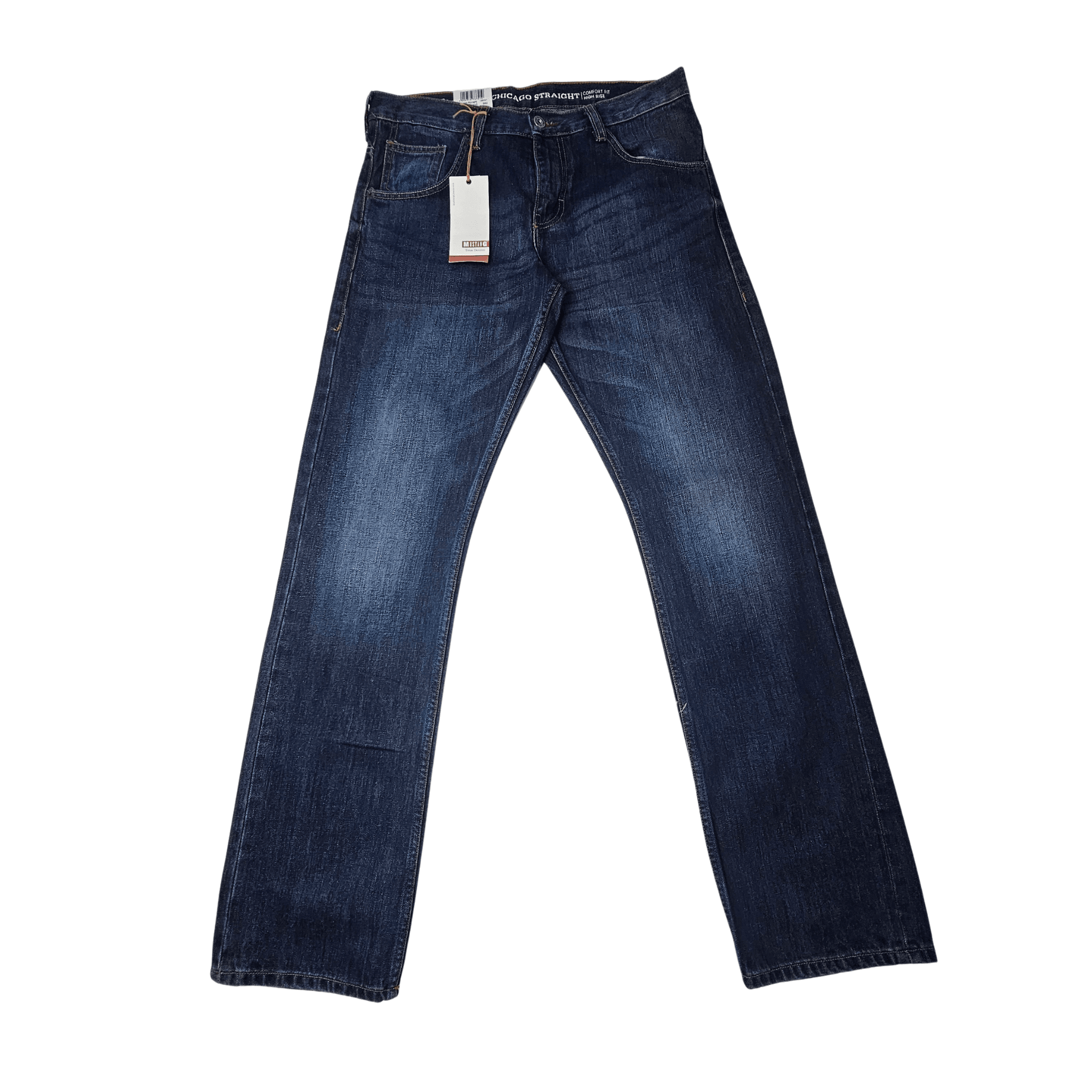 Pantallona Xhins Meshkujsh Mustang Outlet Ngjyre Blu te Erreta Jeans