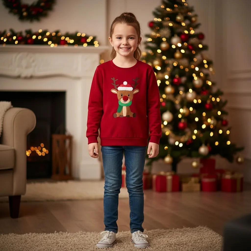 Bluze Femijesh me Motive Festive S.Hand Christmas Themed