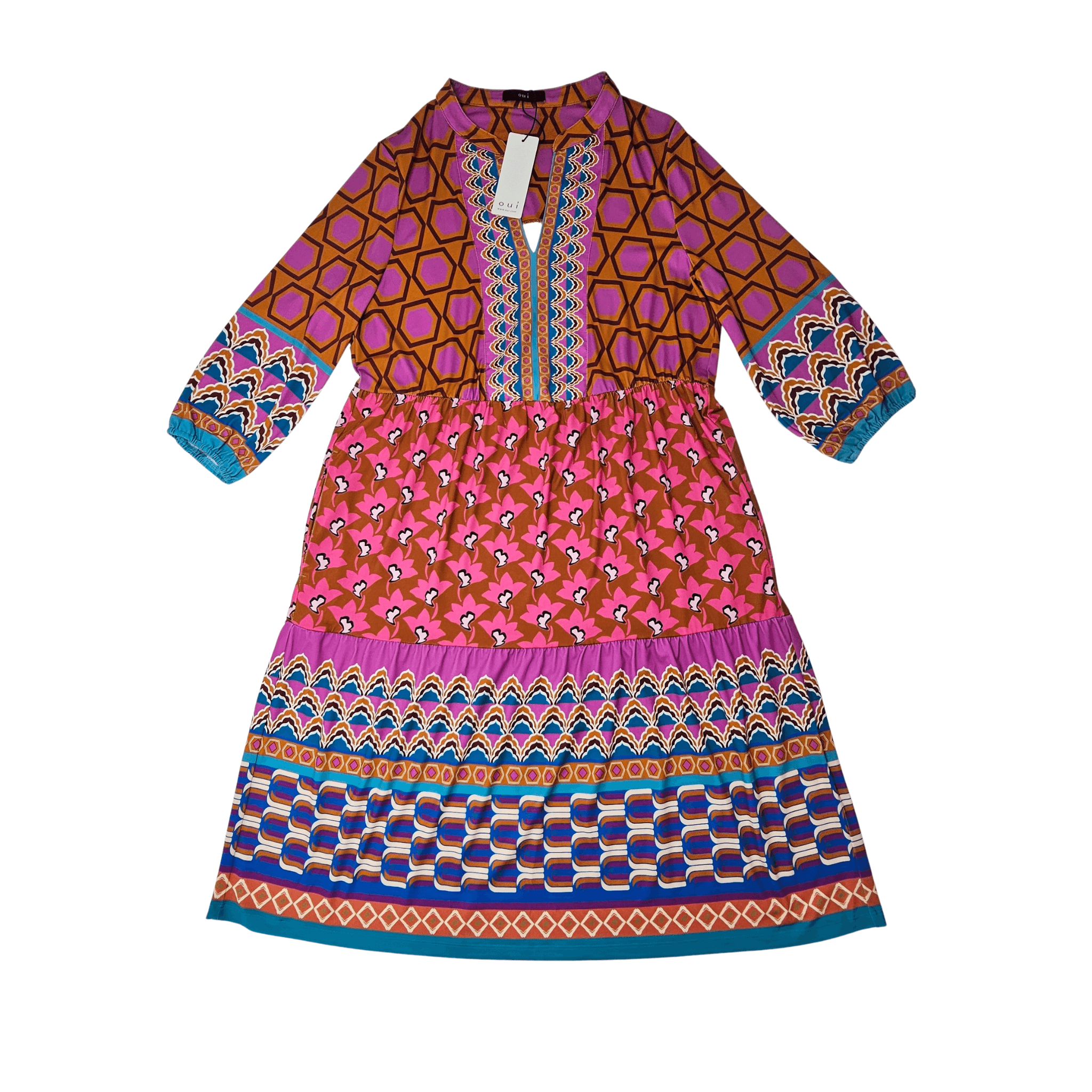 Fustan Femrash  Oui Dizajn Abstrakt Shumengjyresh Outlet Dress