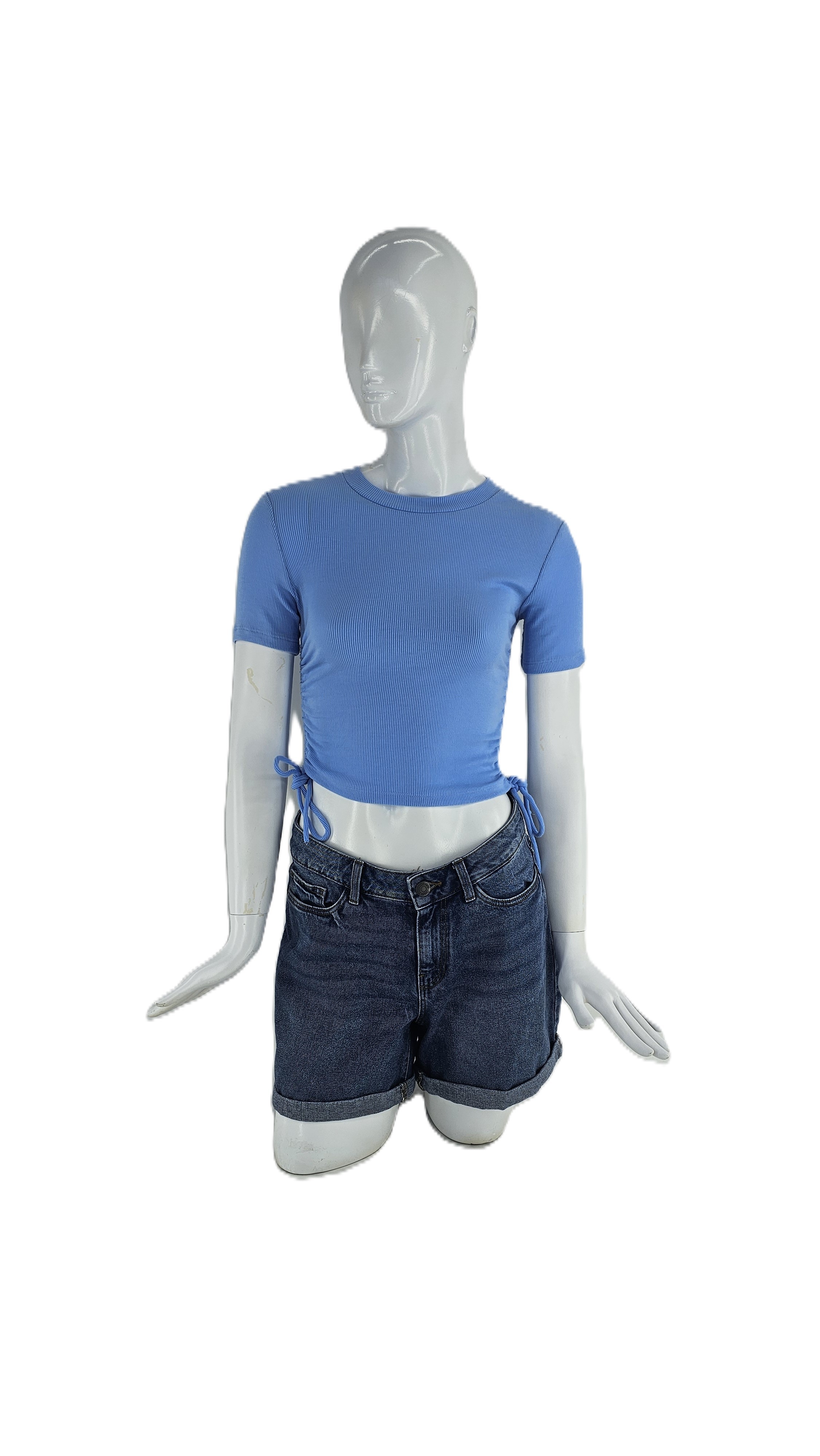 Bluze e Blu Zara Crop S.Hand