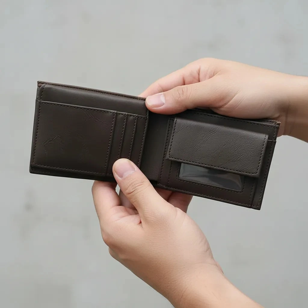 Portofol  Meshkujsh M1 Men`s Wallet - Kafe