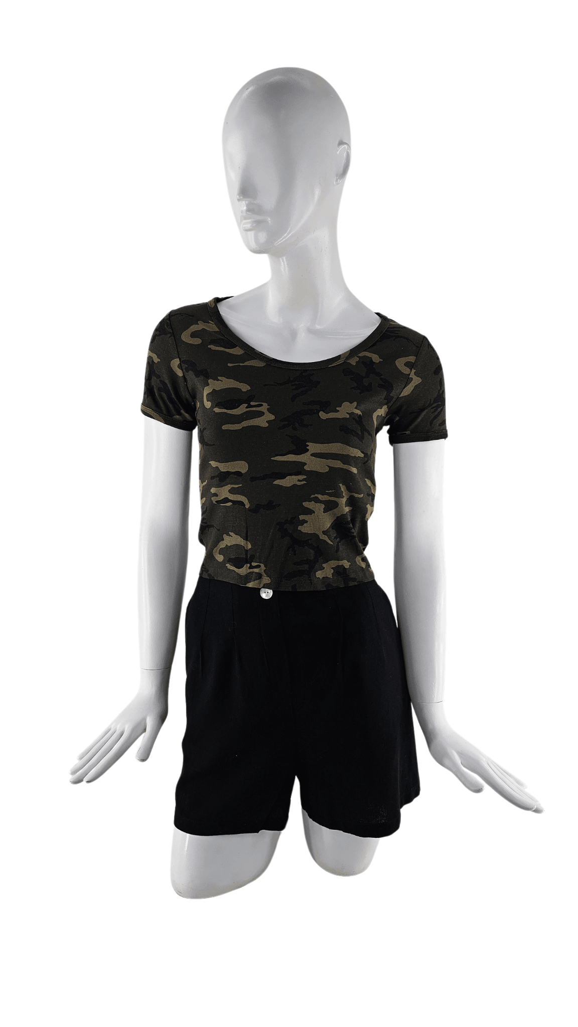 T-Shirt Femrash Tally Weijl Dizajn Ushtarak Outlet/T-Shirt