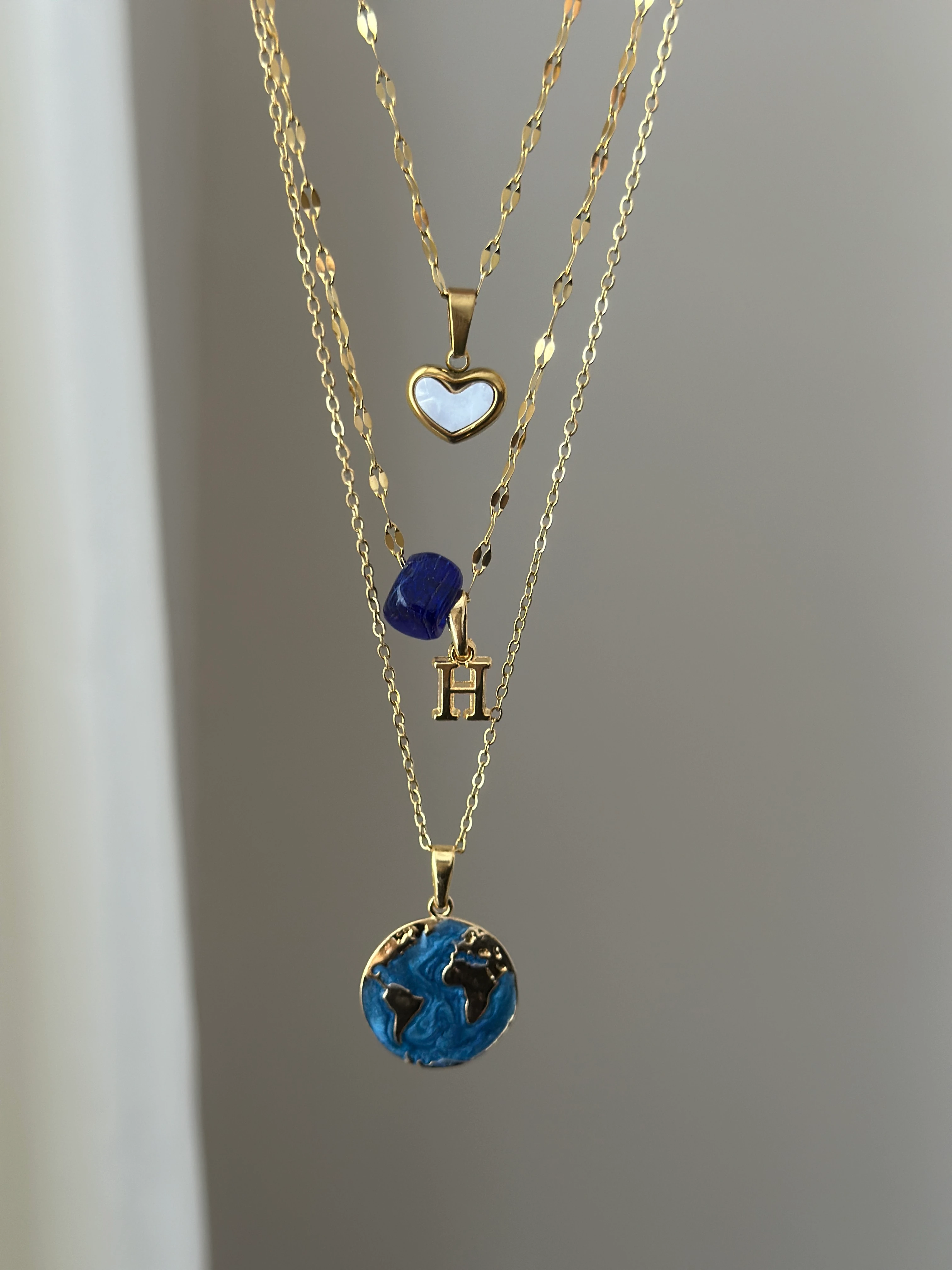 Dünya Harf ve Kalp Kombini