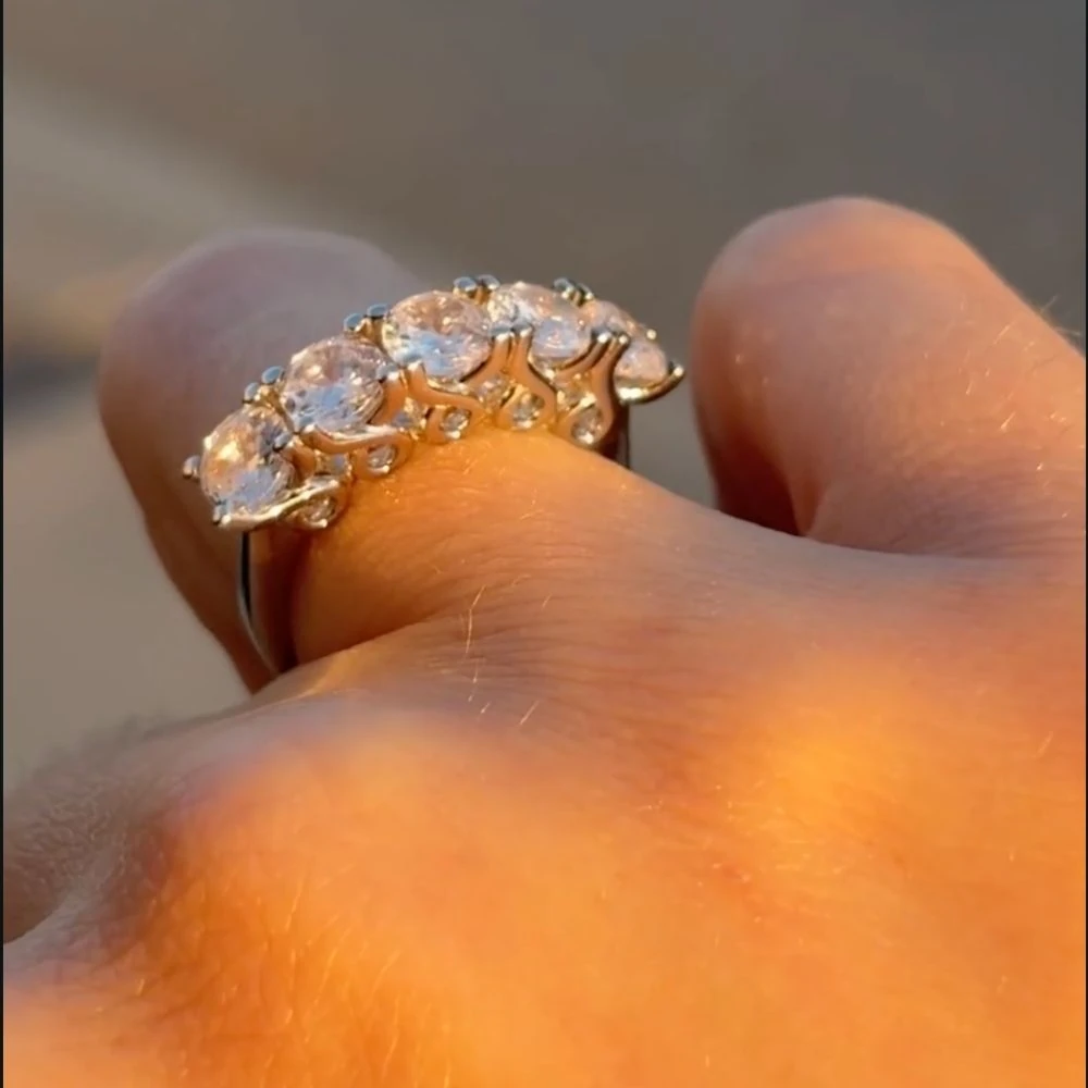 925 | Beş Taş Alyans Yüzük