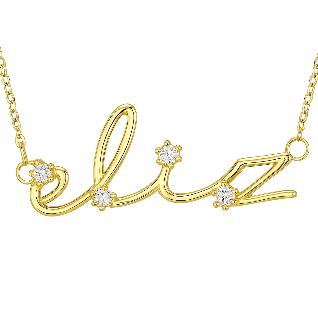 925 | Swarovski İsim Kolye