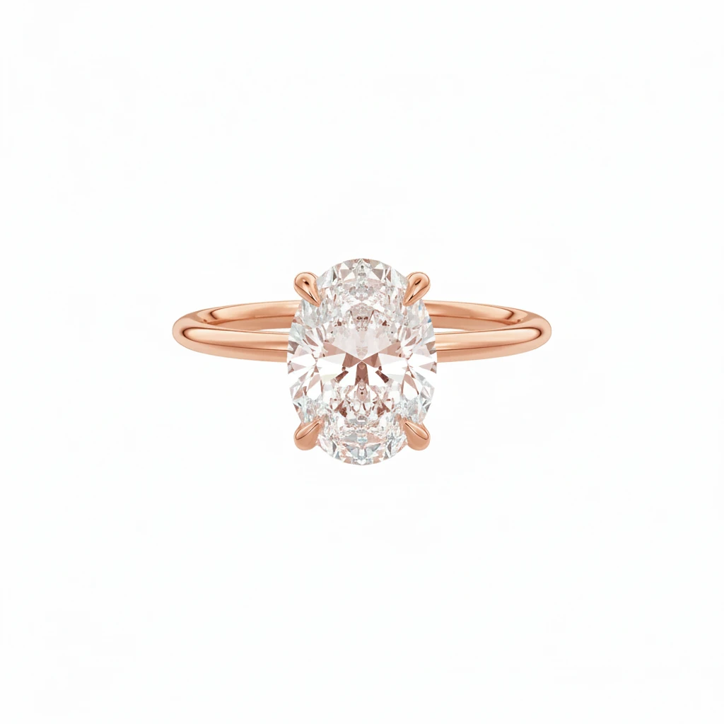 14 AYAR ALTIN | Oval Taşlı Yüzük | 4.5 ct 