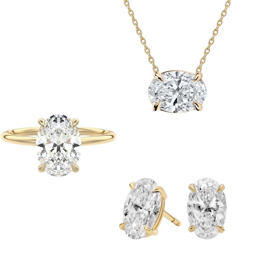 925 | Oval Taşlı Set