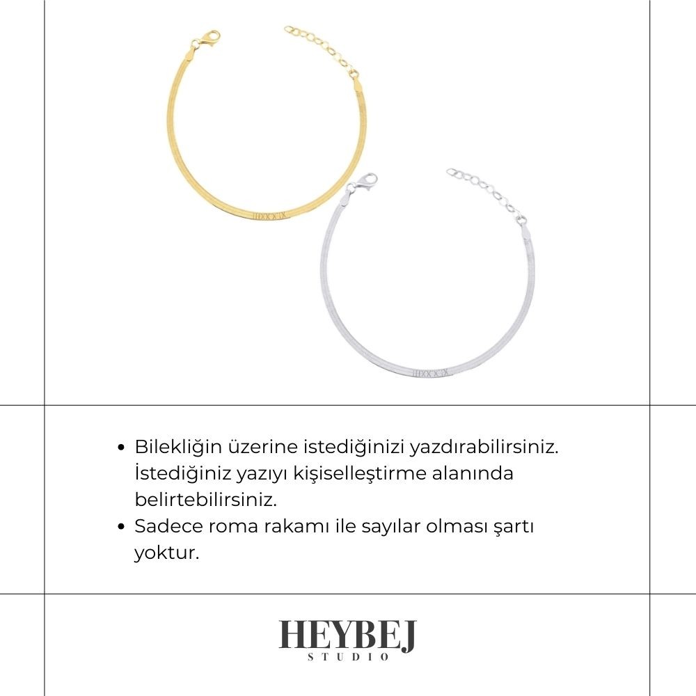 925 | İtalyan Zincir Çift Bilekliği (2 adet)