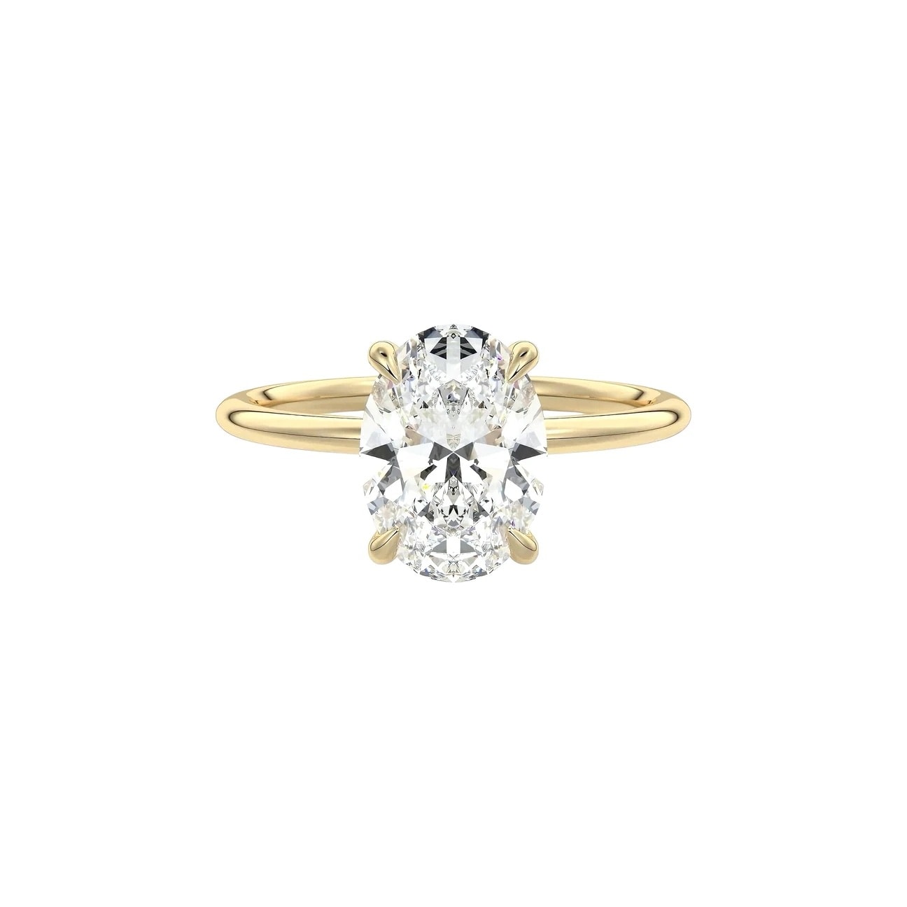 925 | Oval Taşlı Yüzük | 2 ct | 12 no