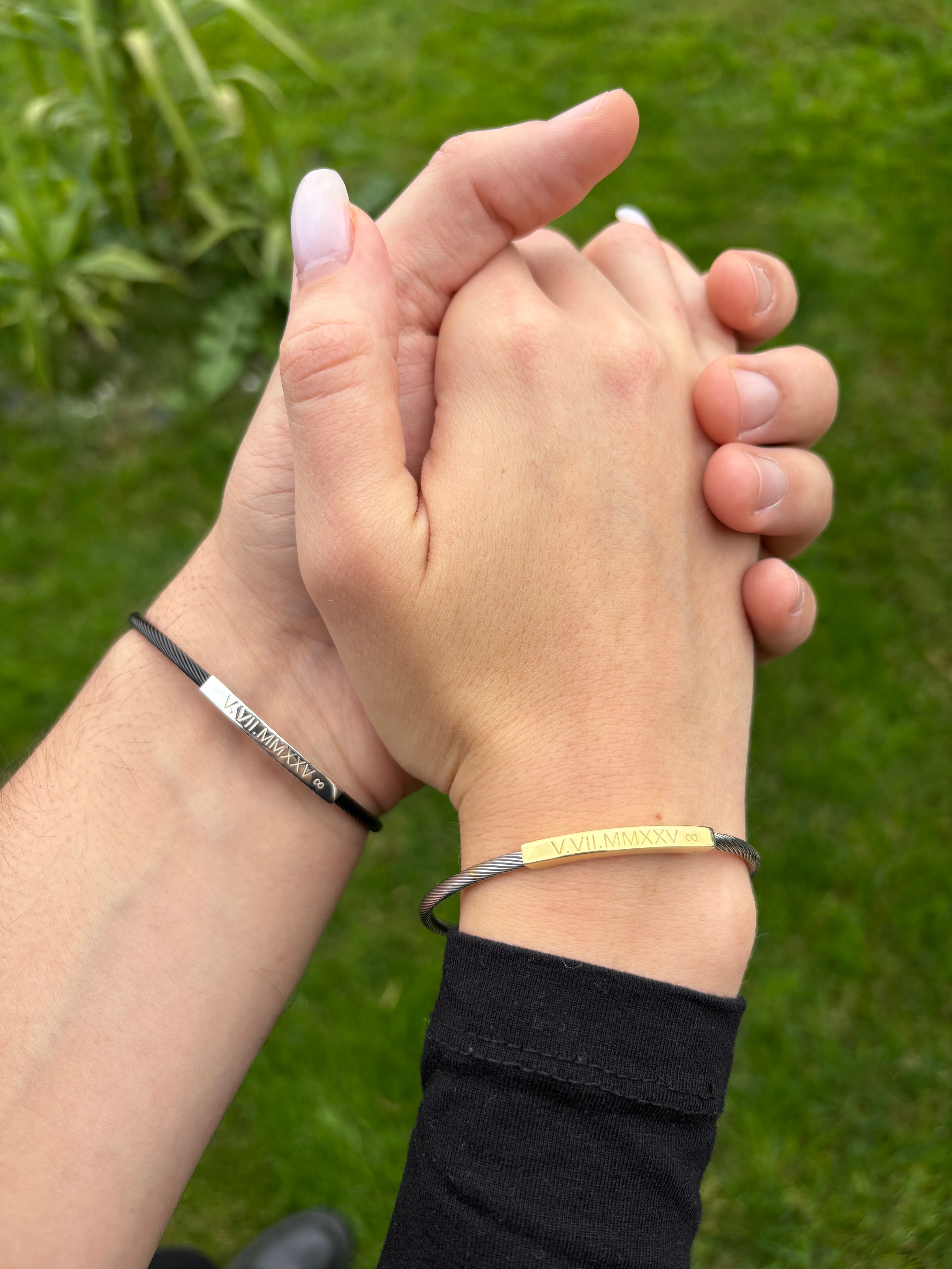 Çift Bilekliği Örgü Zincir