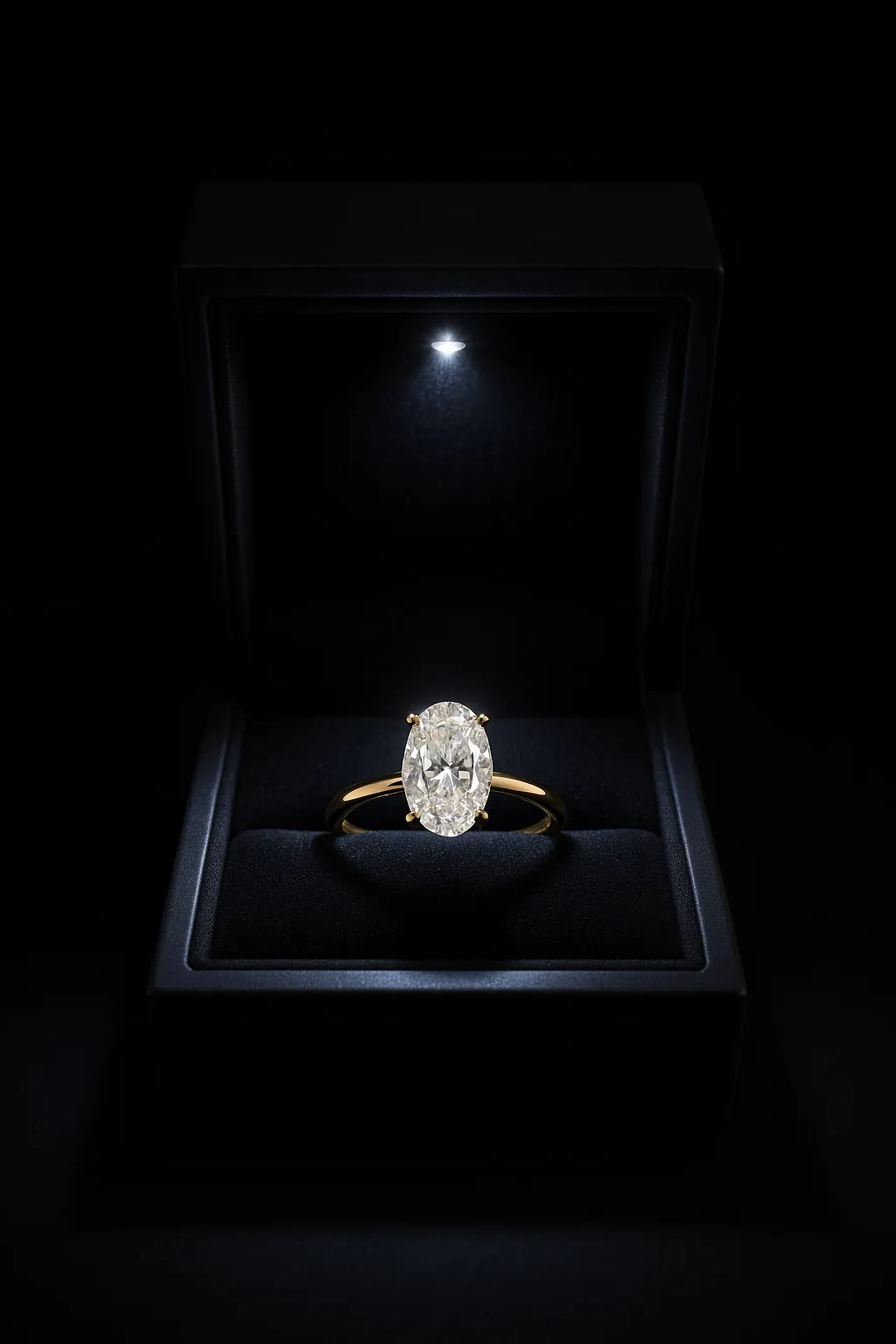 14 AYAR ALTIN | Oval Taşlı Yüzük | 4.5 ct 