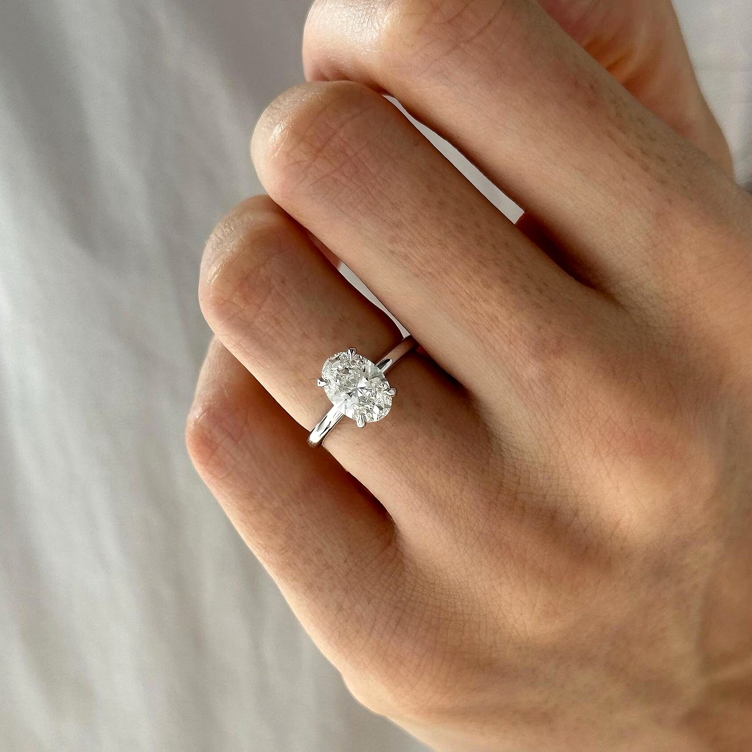 925 | Oval Swarovski Yüzük