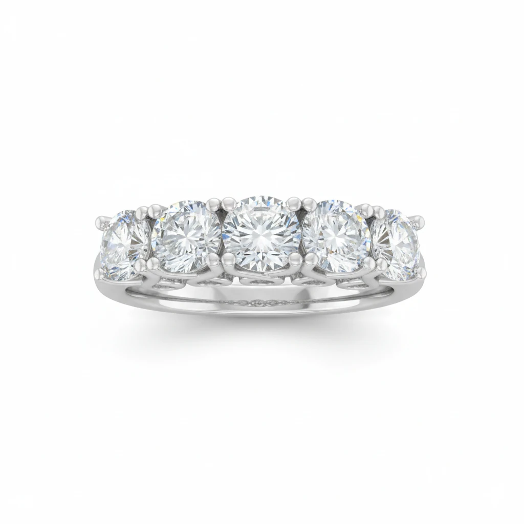 925 | Beş Taş Alyans Yüzük