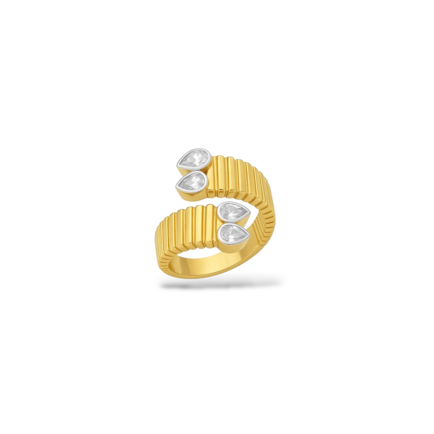 925 | Taşlı Spiral Yüzük