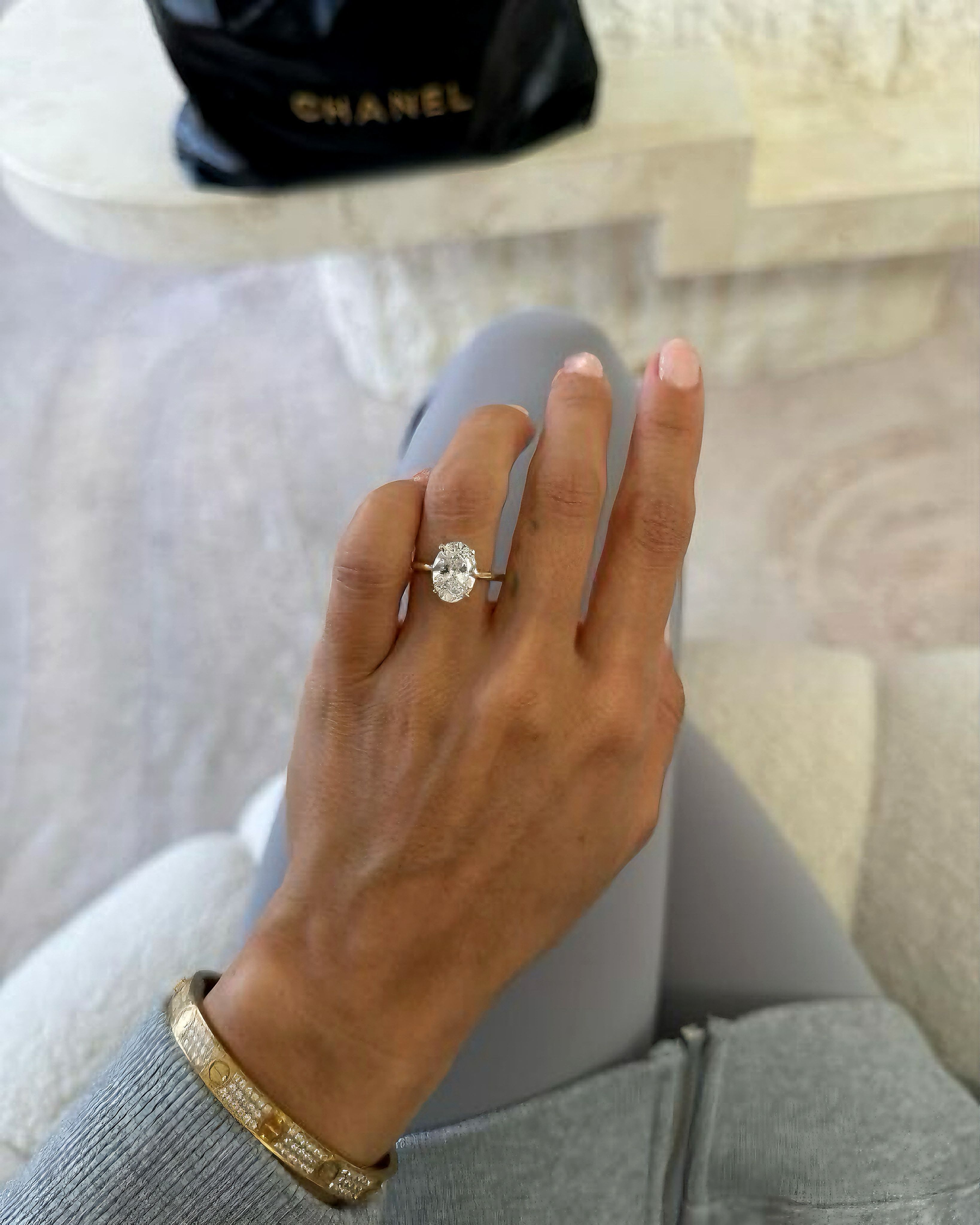 925 | Oval Swarovski Yüzük