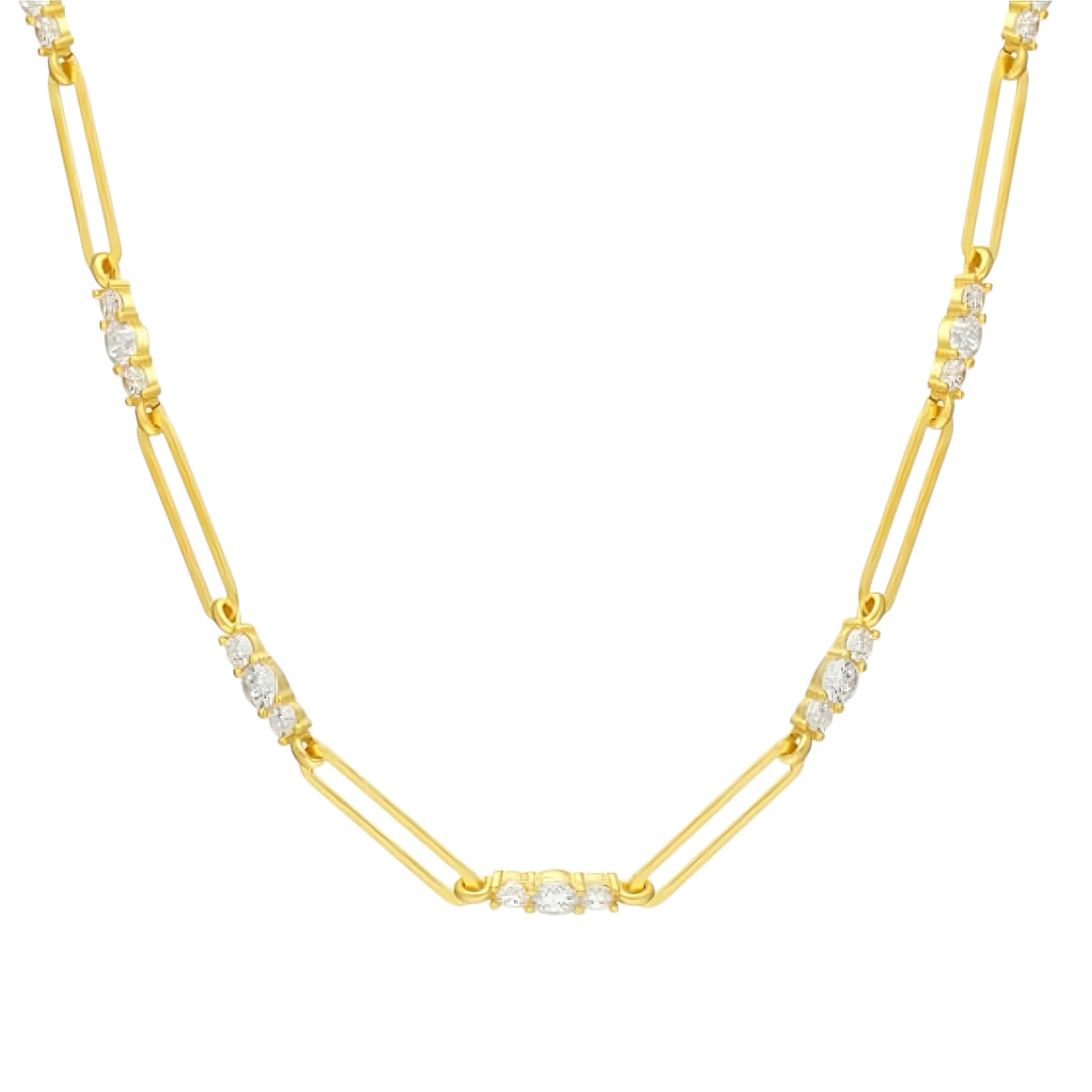 925 | Üçlü Taş Detaylı Choker Kolye