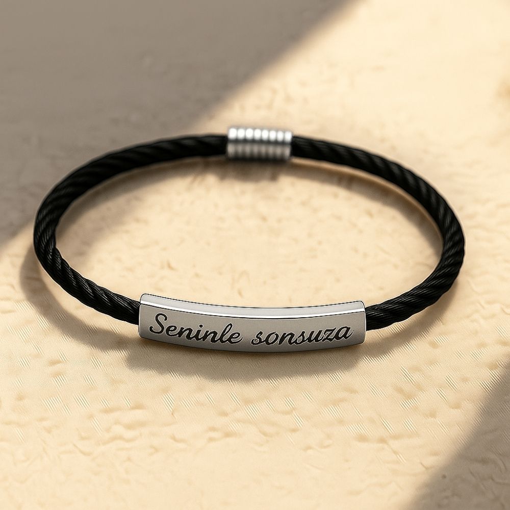 Çift Bilekliği Örgü Zincir