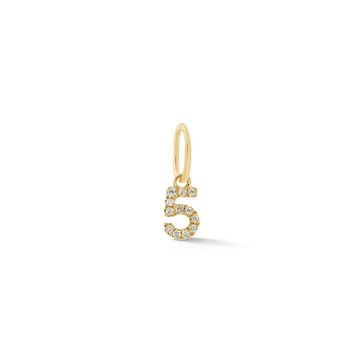 925 | Taşlı Sayı Charm 10 mm