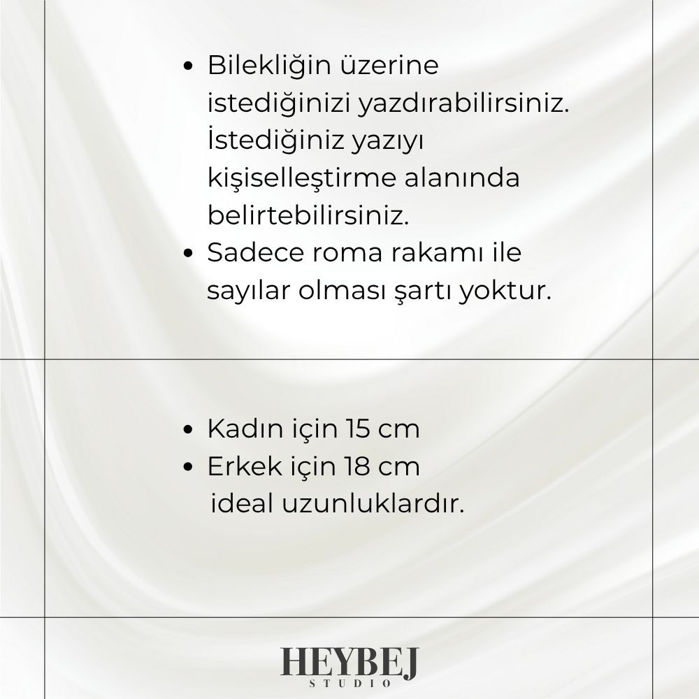 925 | Harfli Aralıklı Zincir Çift Bilekliği (2 Adet) 