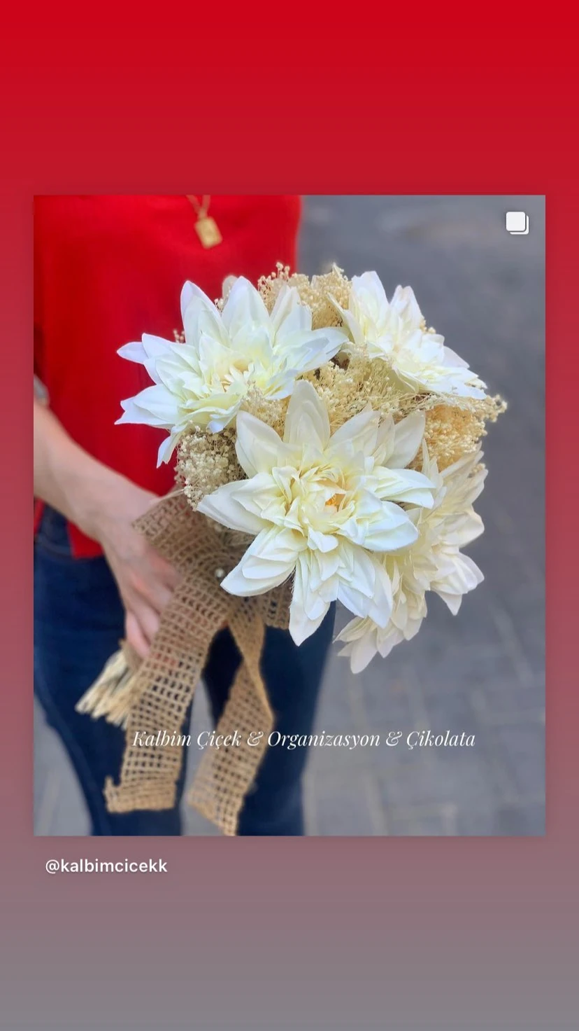 Yapay Dalya Gelin Buketi