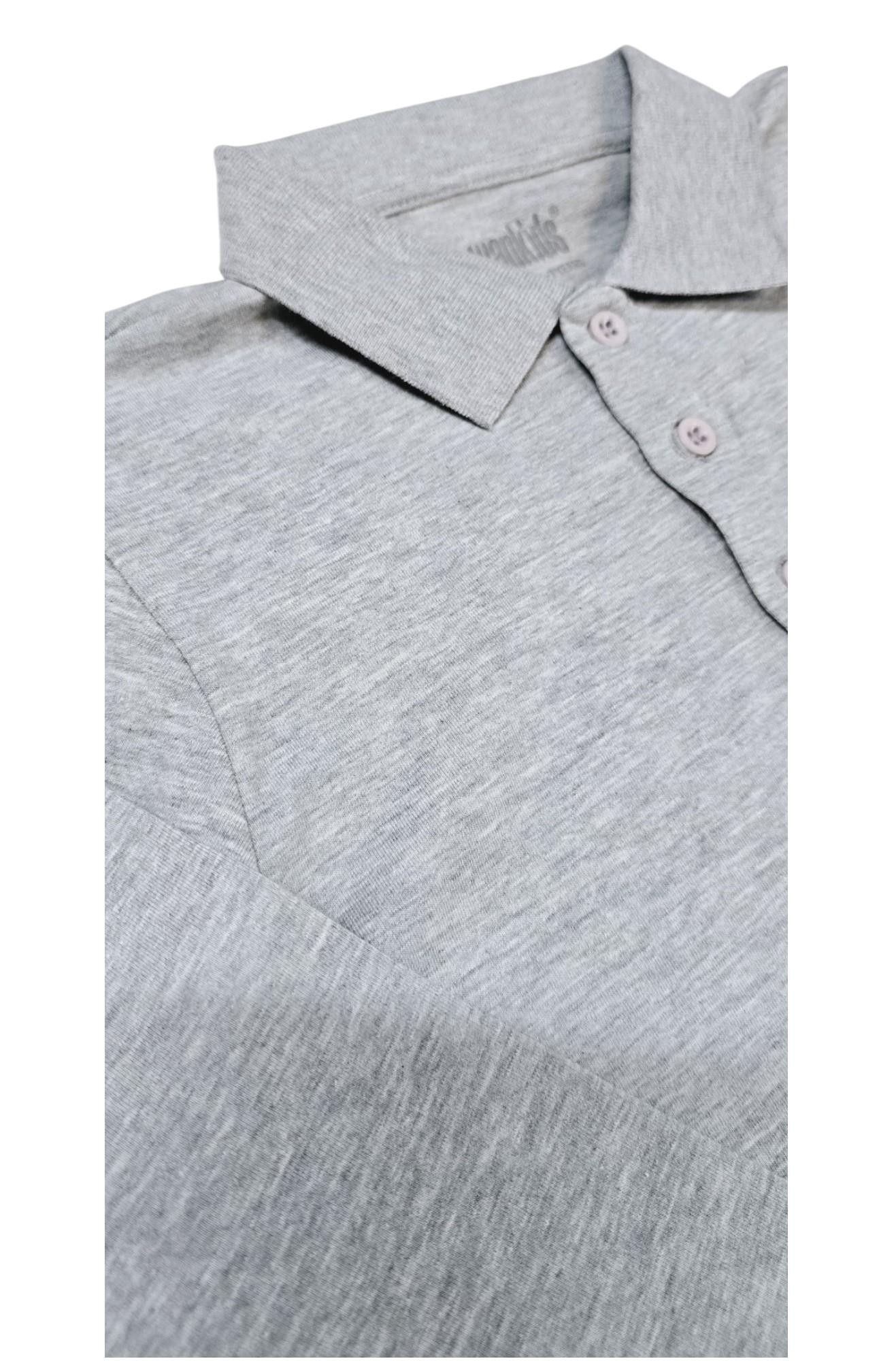 Unisex Çocuk Polo Yaka Uzun Kollu Tişört Sweatshirt