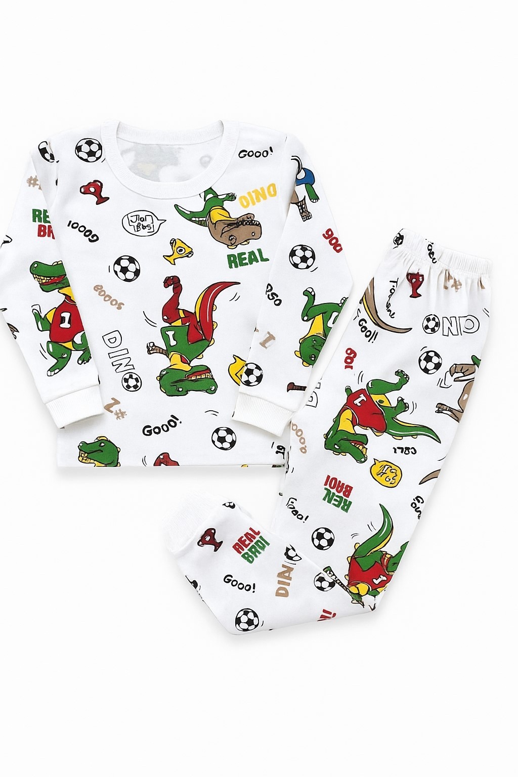 Toplu Dinazorlu Çocuk Pijama Takım
