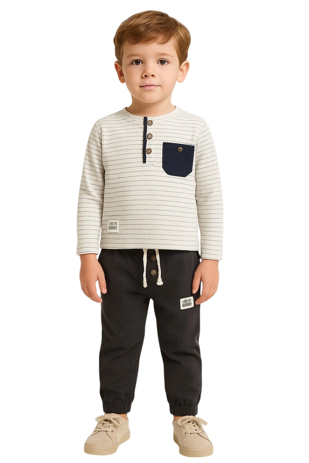 Çizgili Erkek Çocuk Takım