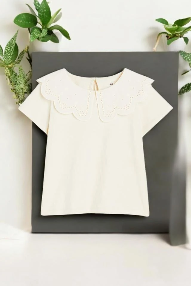 Dantelli Kız Çocuk Bluz