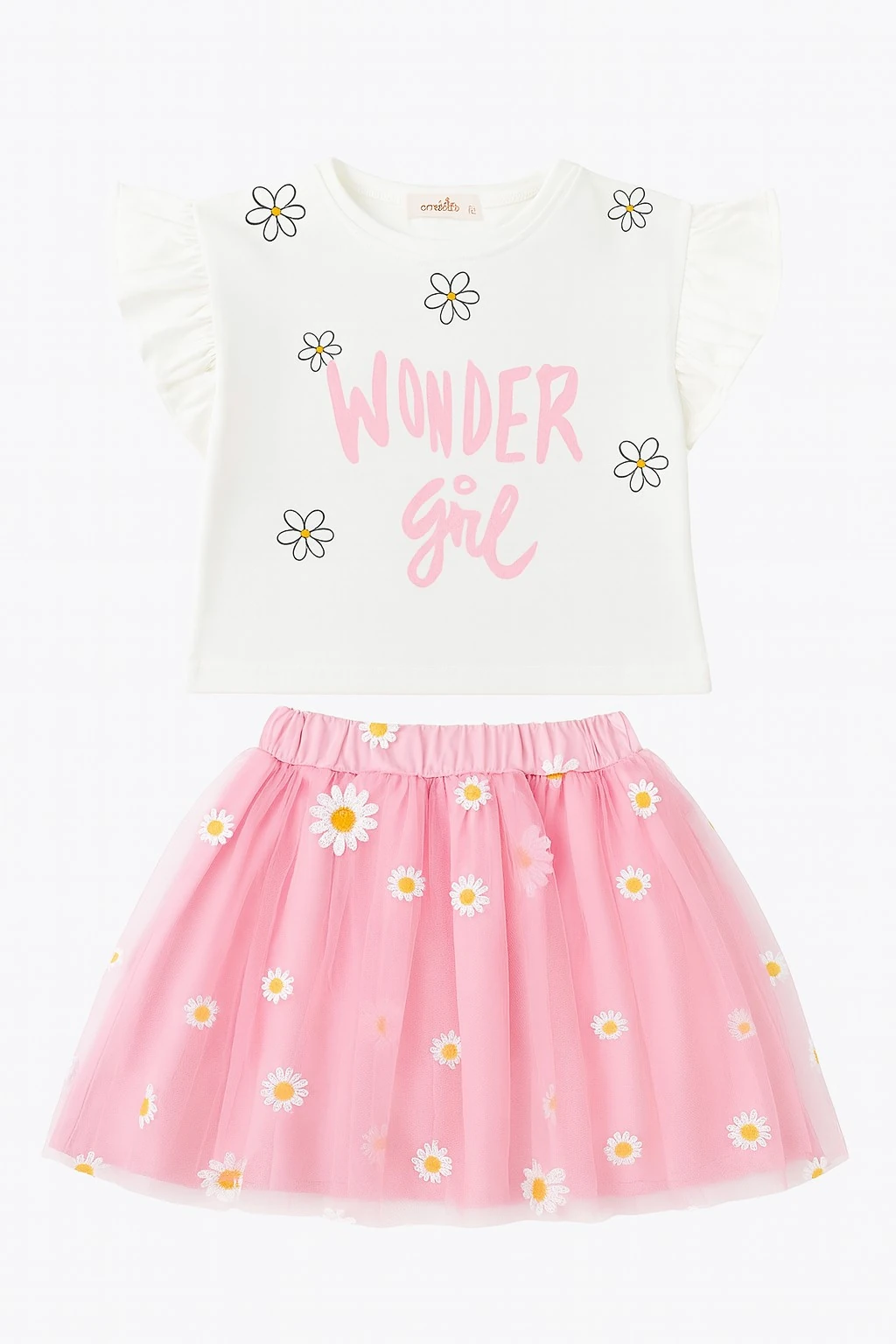 Wonder Girl Tütü Etekli Kız Çocuk Takım