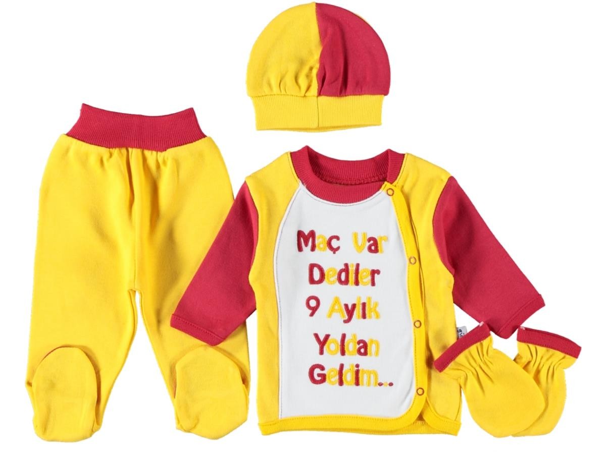 Taraftarlı Bebek Hastane Çıkışı - 4lü Set