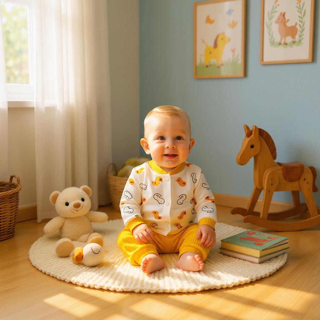 Civcivli Bebek Pijama Takım