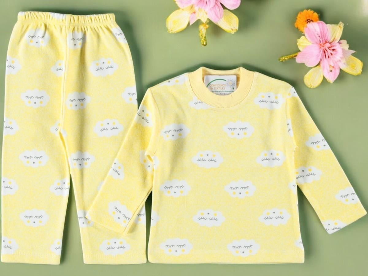 Bulutlu Erkek Bebek Pijama Takım