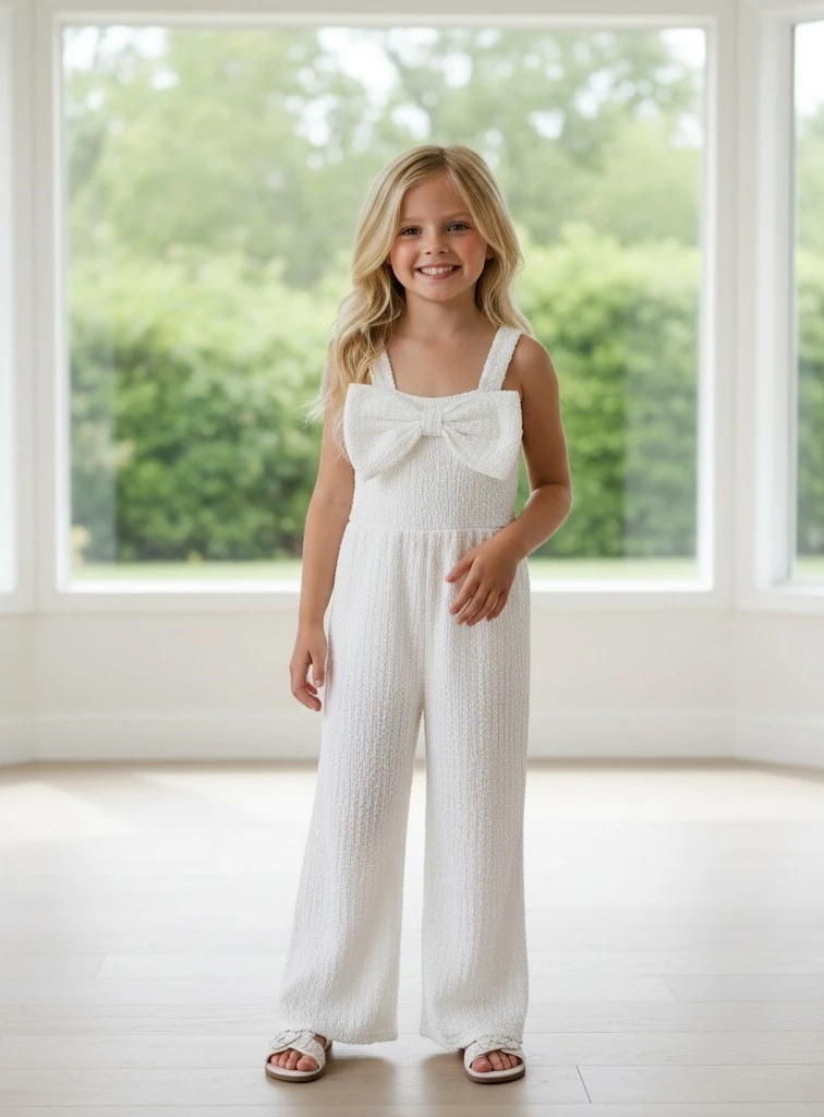 Askılı Kız Çocuk Tulum