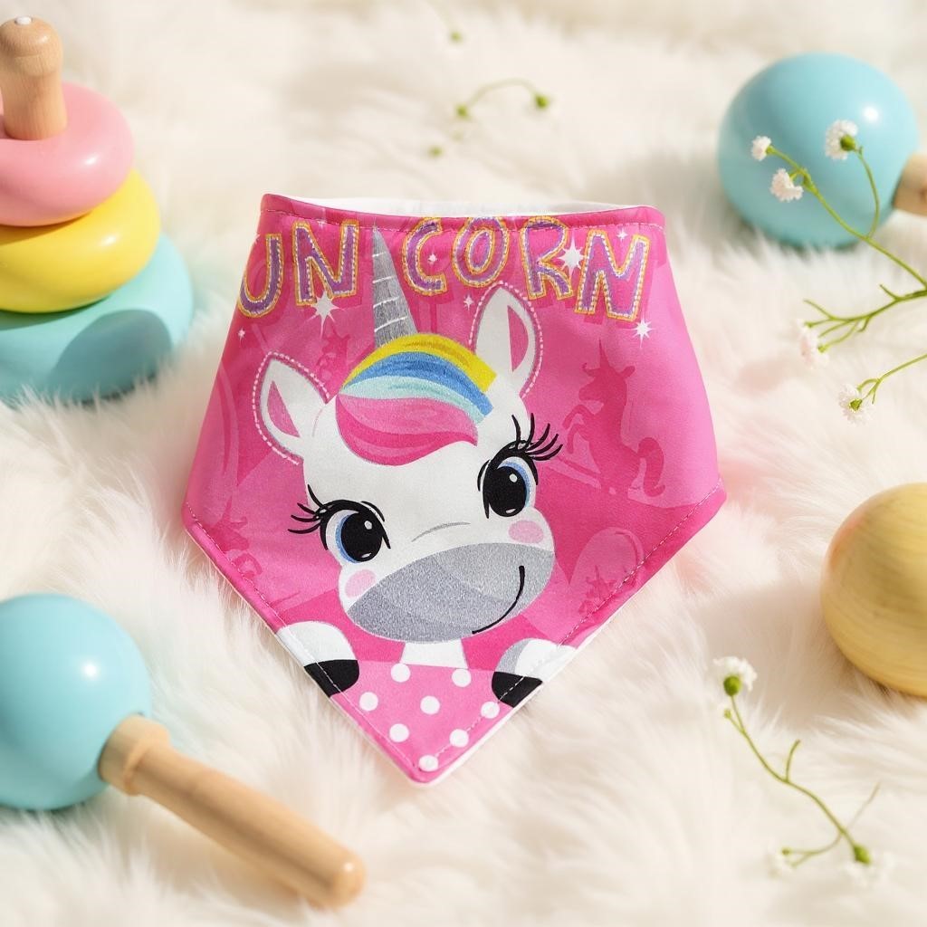 Unicorn Kız Bebek Fular Önlük
